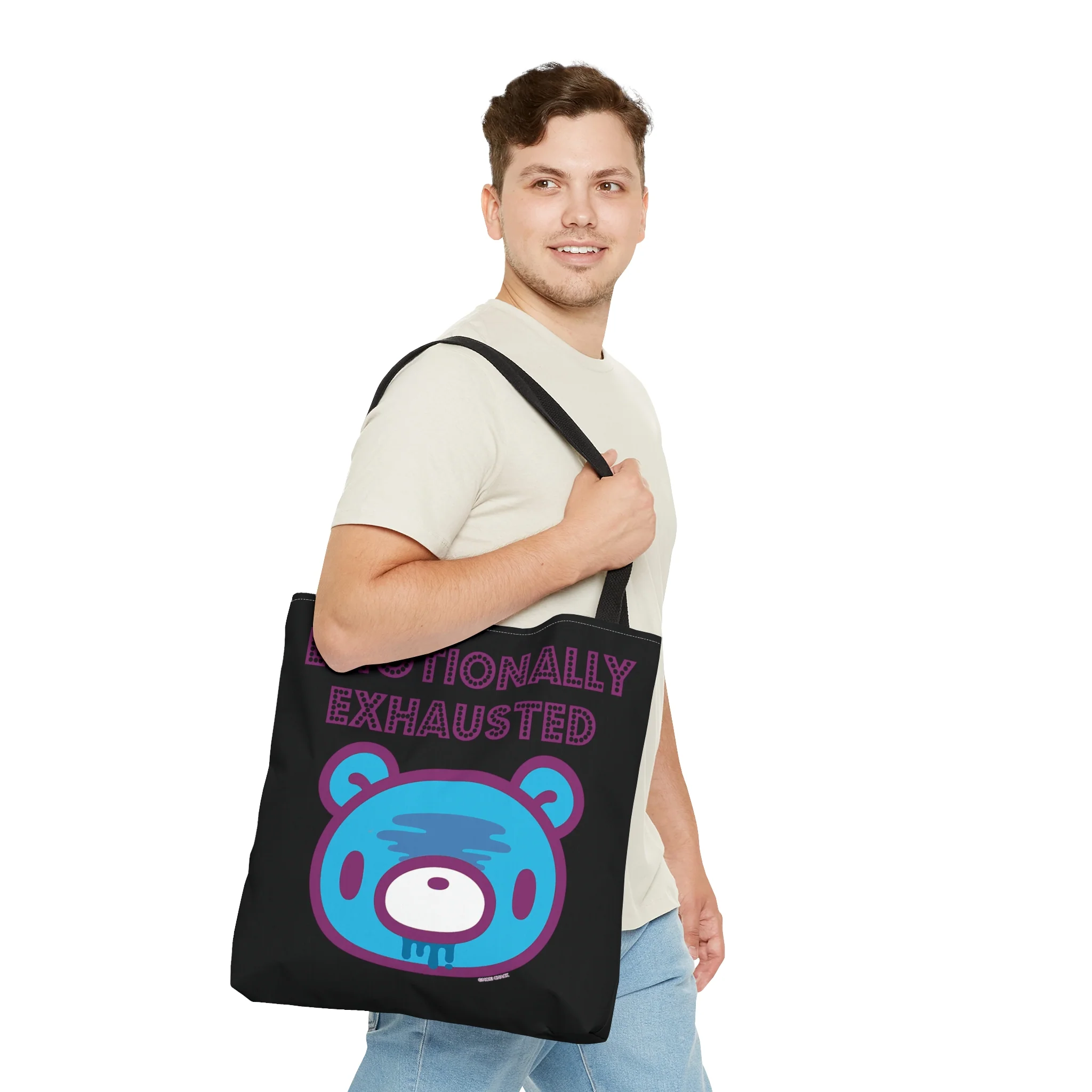 Emotionally Exhausted Gloomy Black Tote - Image 8