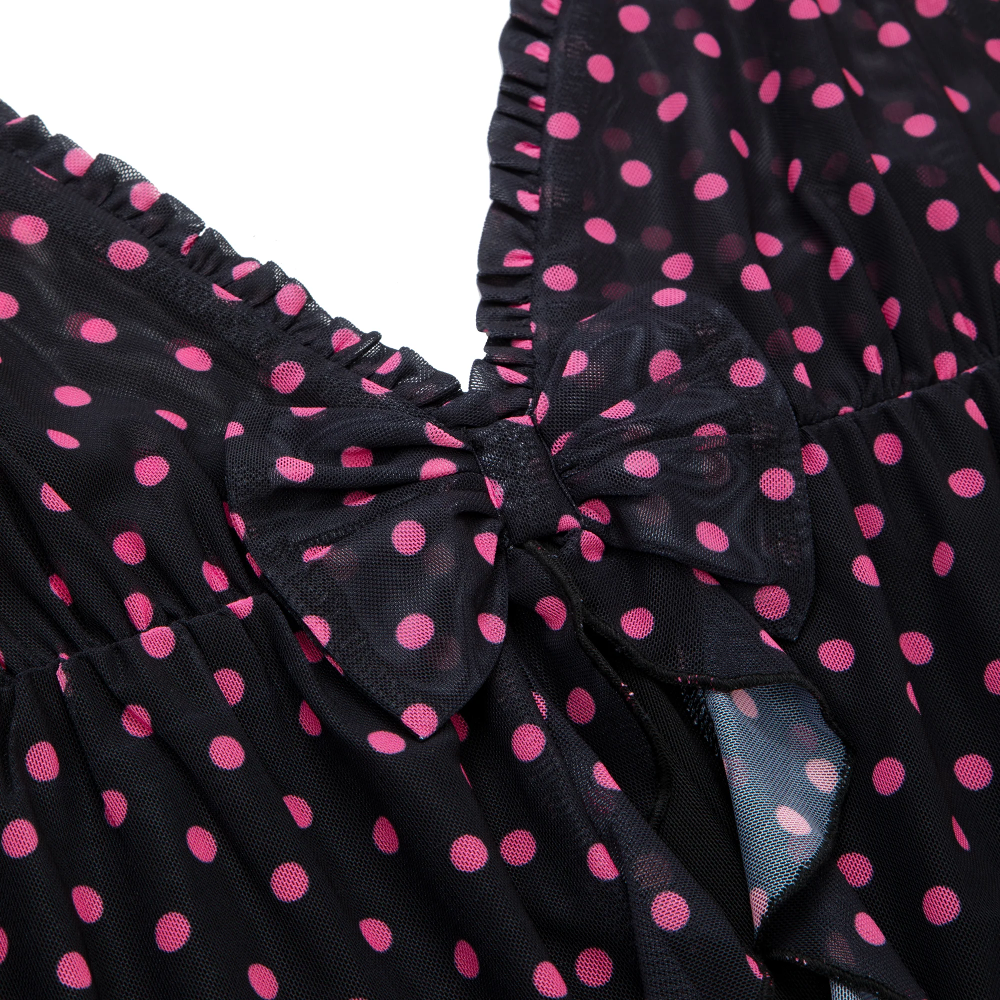 Gloomy Bear Baby Doll Dress [BLACK POLKA DOT] - Image 4
