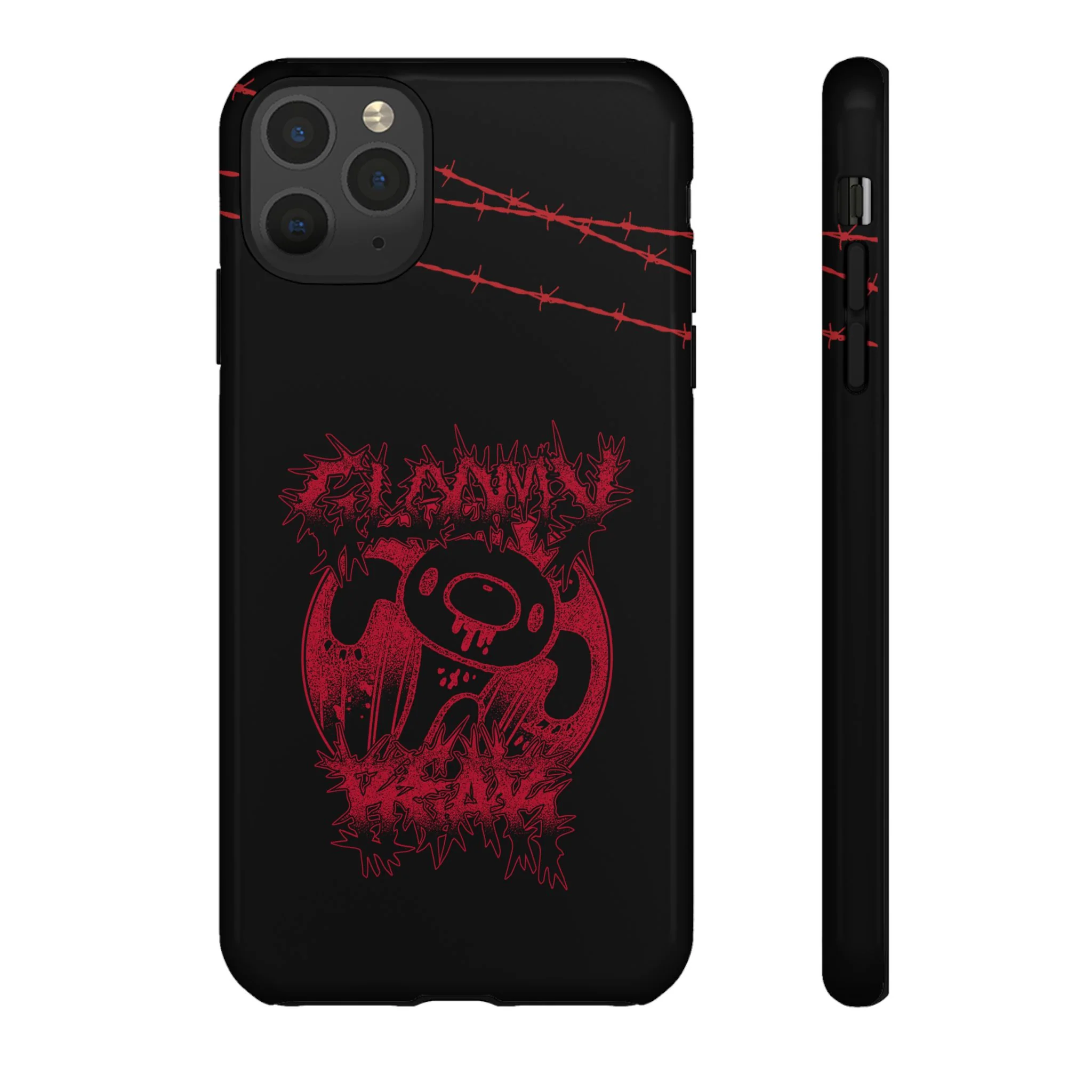 Gloomy Bear Metal Show Red Phone Case - Image 12