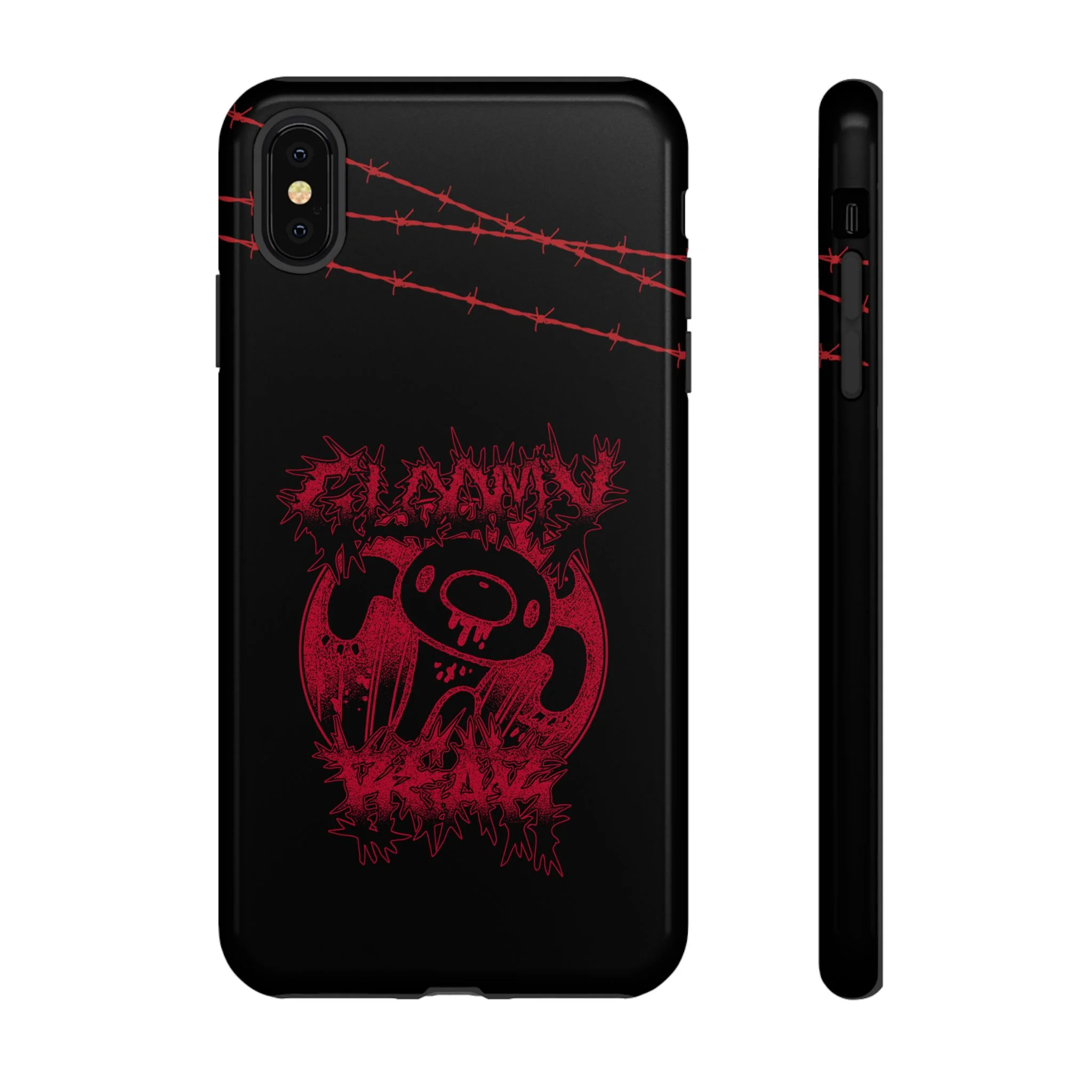 Gloomy Bear Metal Show Red Phone Case - Image 6