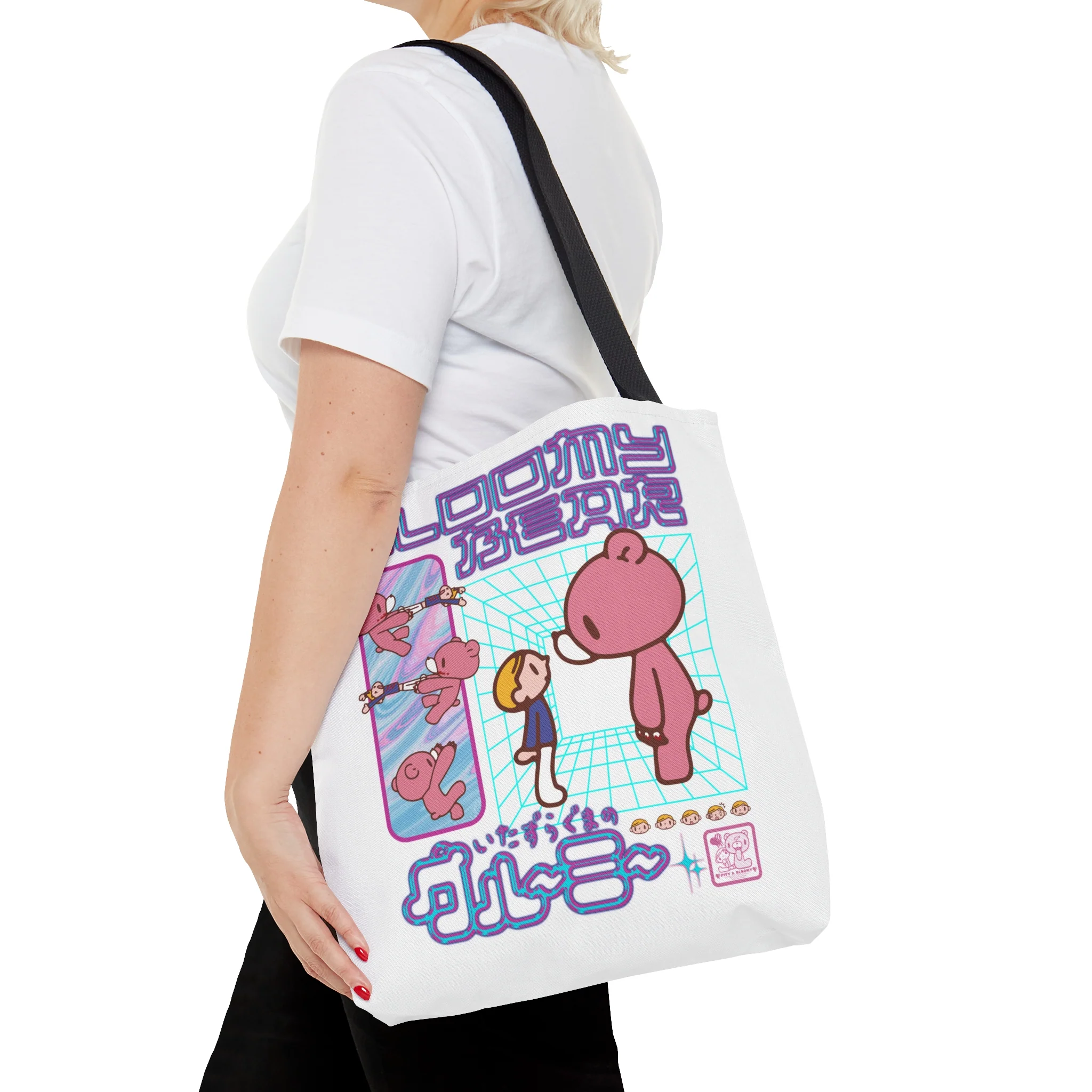Gloomy Bear Y2K Vibes - Canvas Tote Bag - Image 5