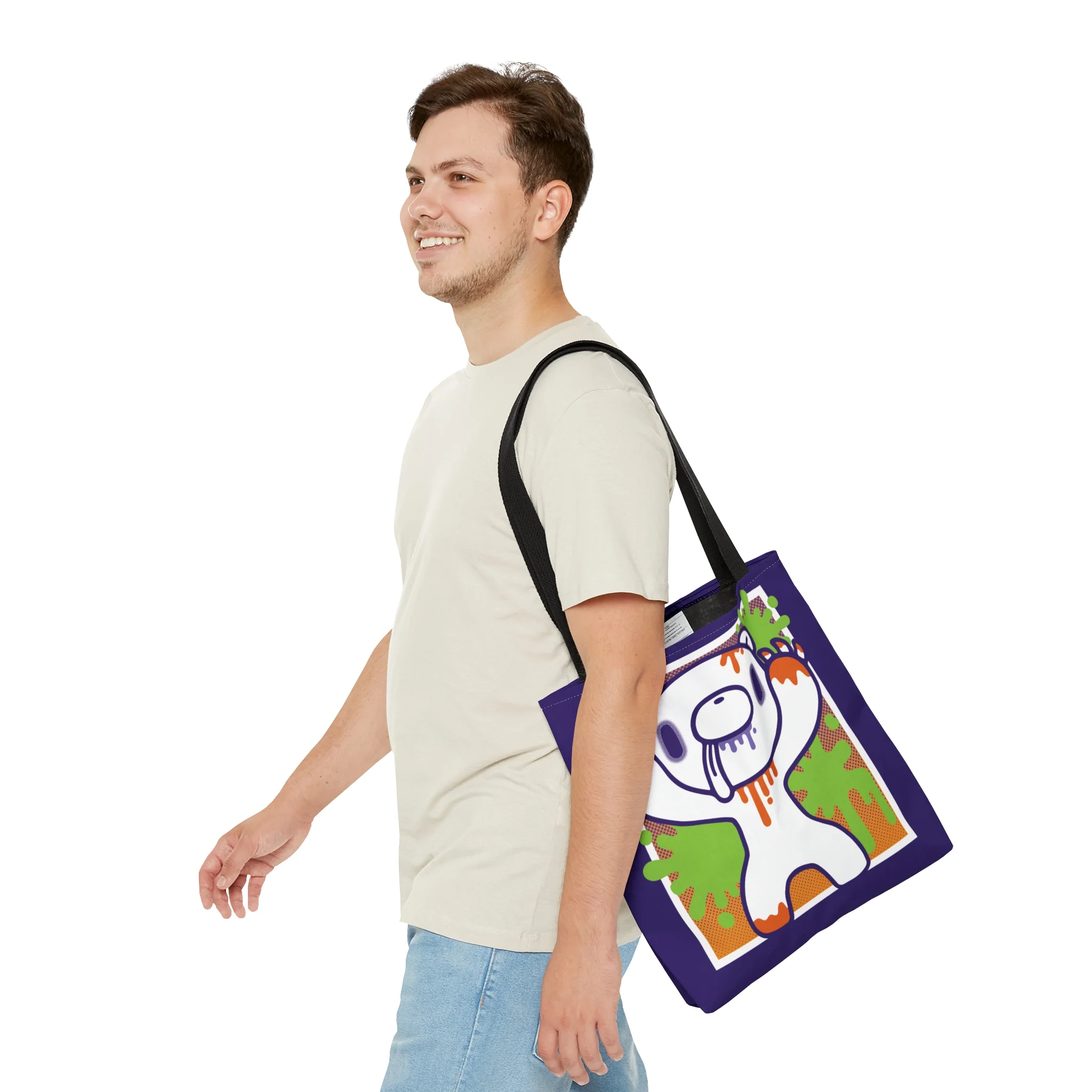 Gloomy Bear Zombie Splatter Tote Bag - Image 5