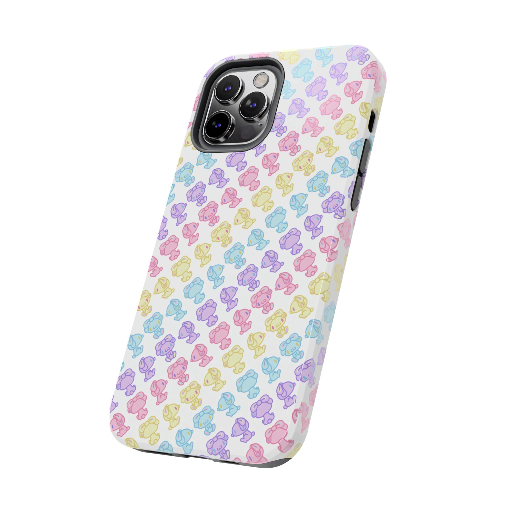 Rotating Pastel All Purpose Bunny - iPhone Case - Image 46