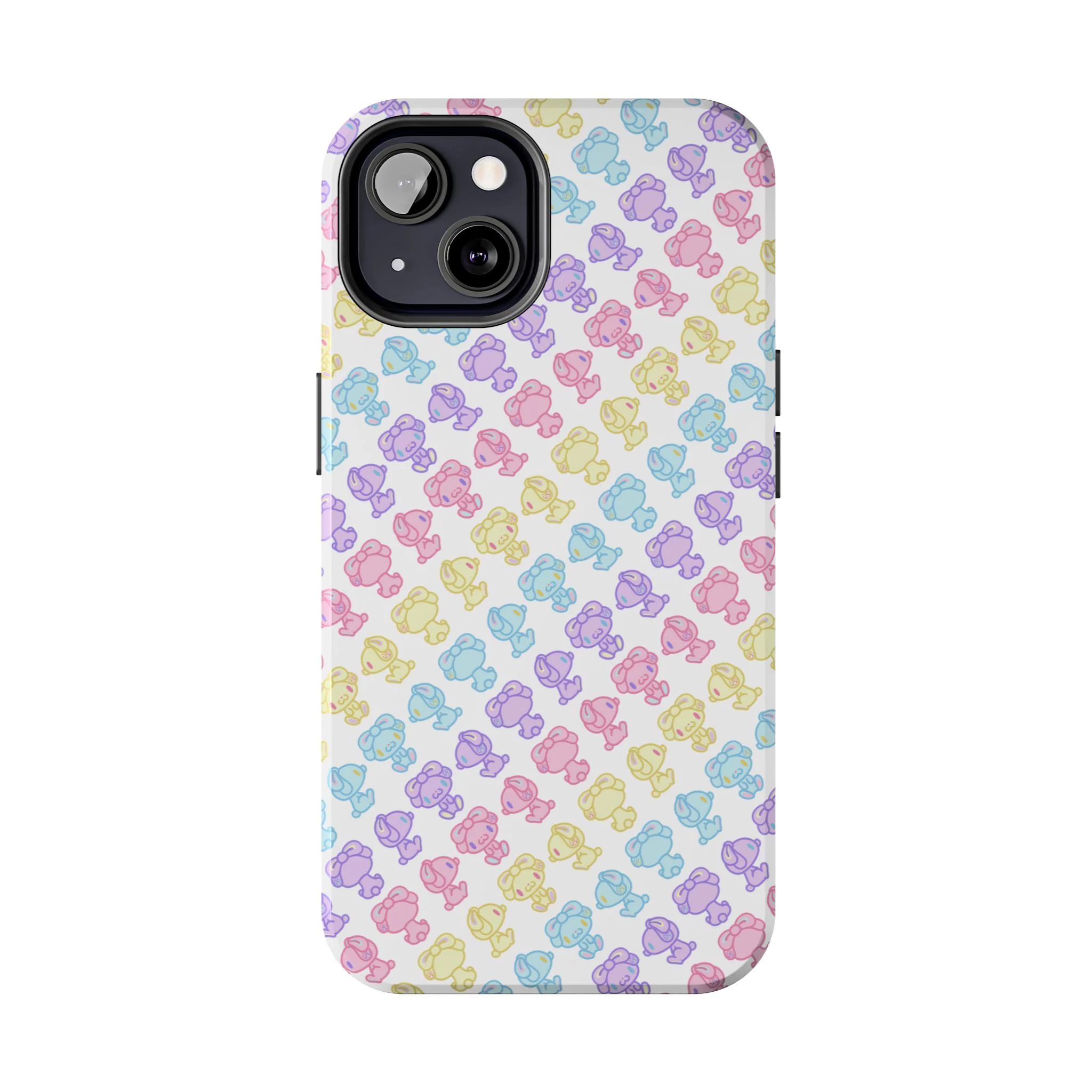 Rotating Pastel All Purpose Bunny - iPhone Case - Image 49