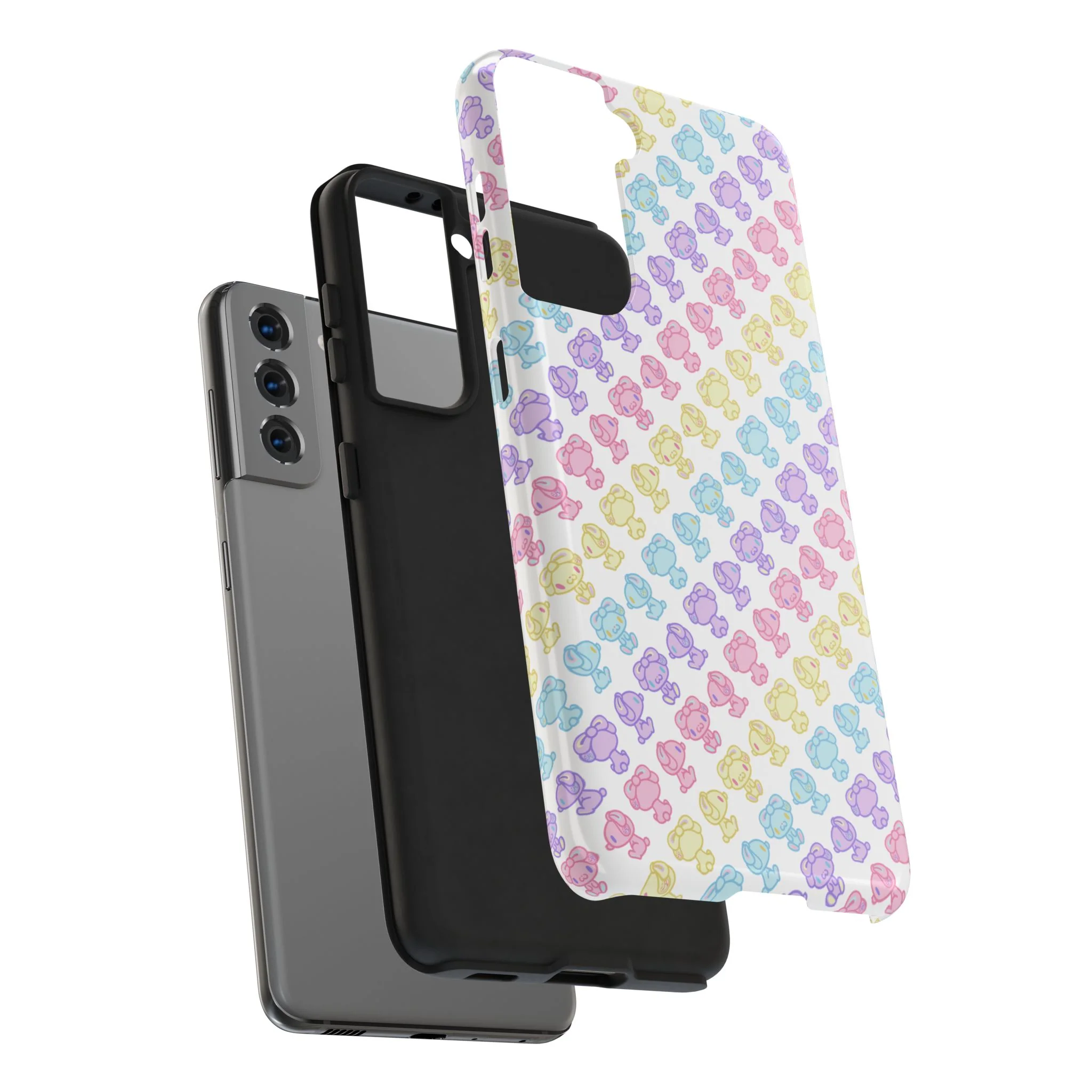 Rotating Pastel All Purpose Bunny - iPhone Case - Image 62