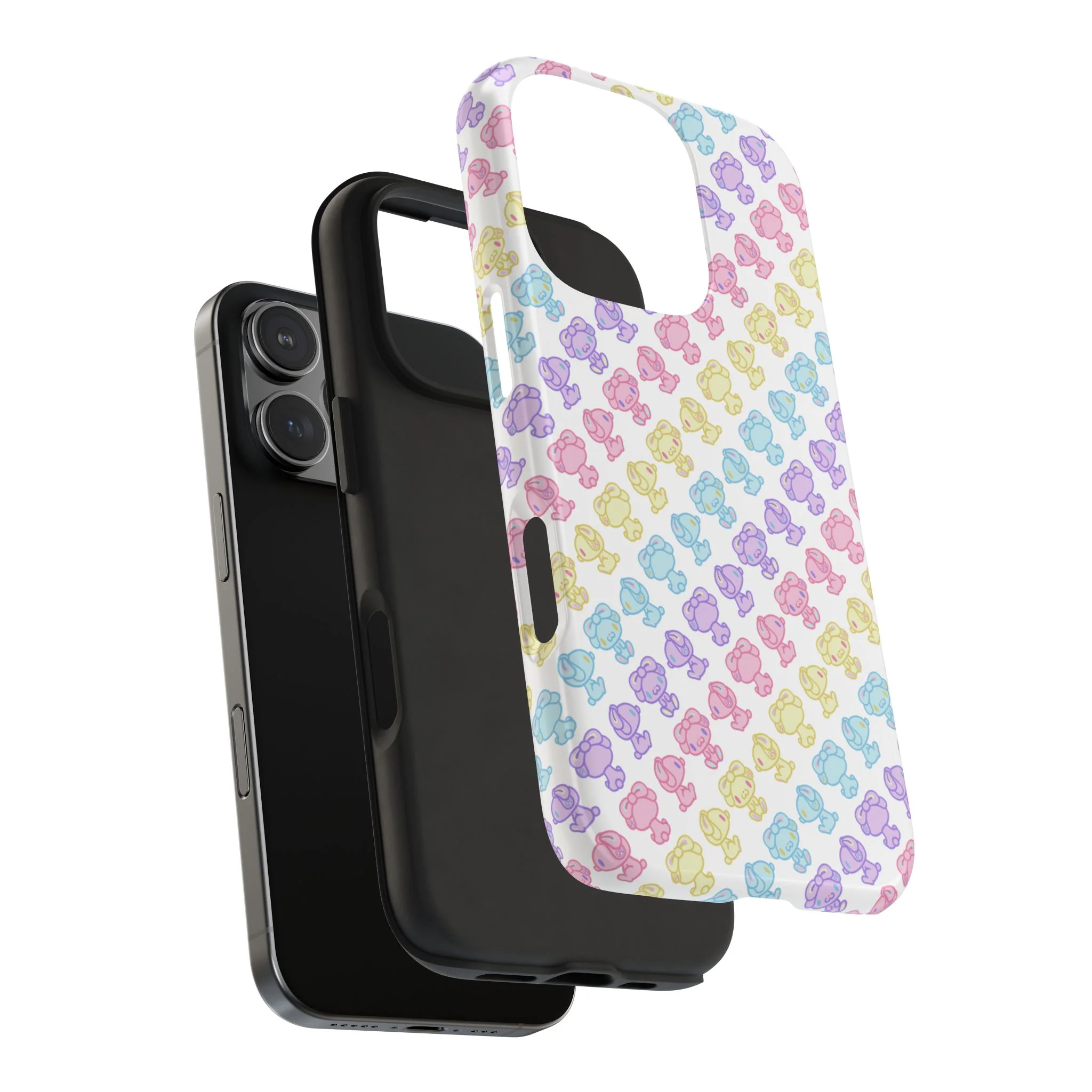 Rotating Pastel All Purpose Bunny - iPhone Case - Image 64