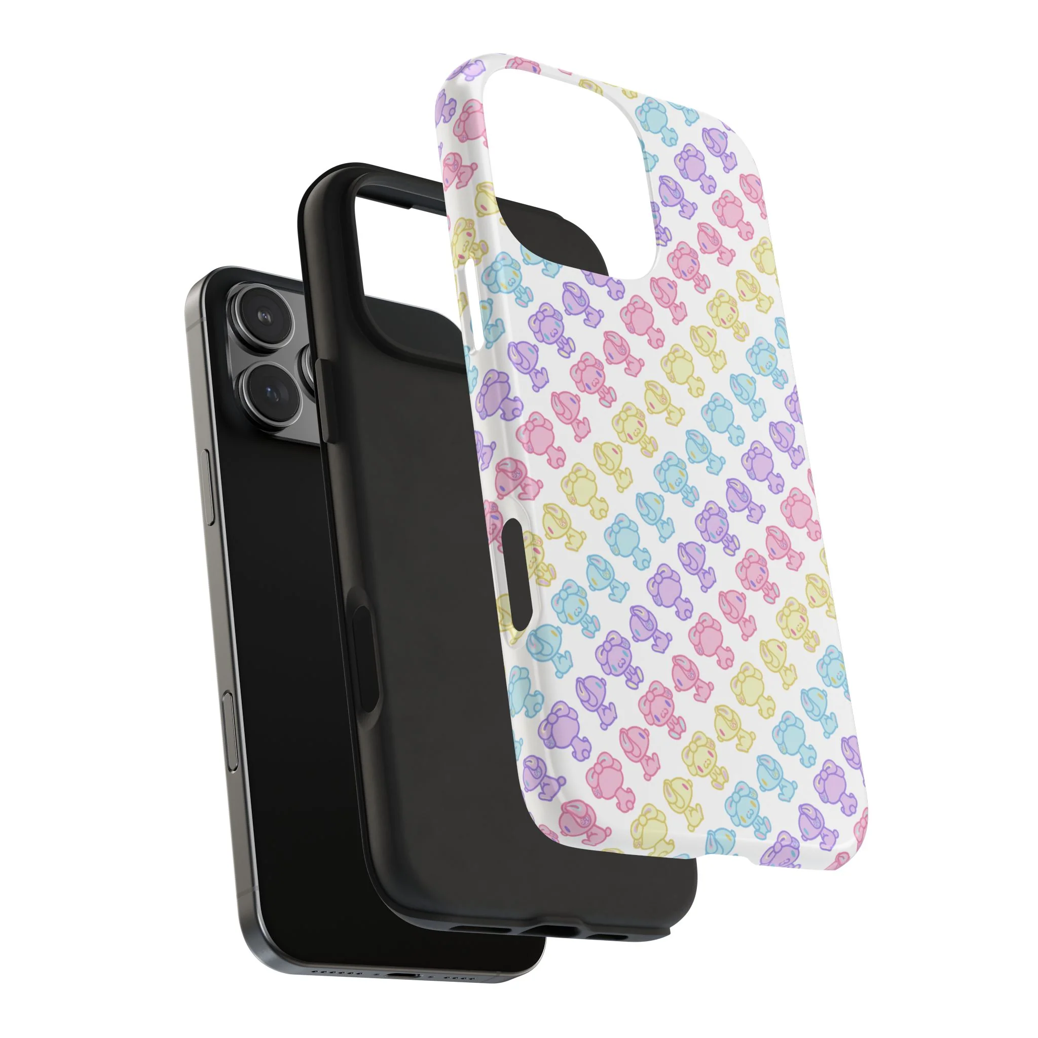 Rotating Pastel All Purpose Bunny - iPhone Case - Image 66
