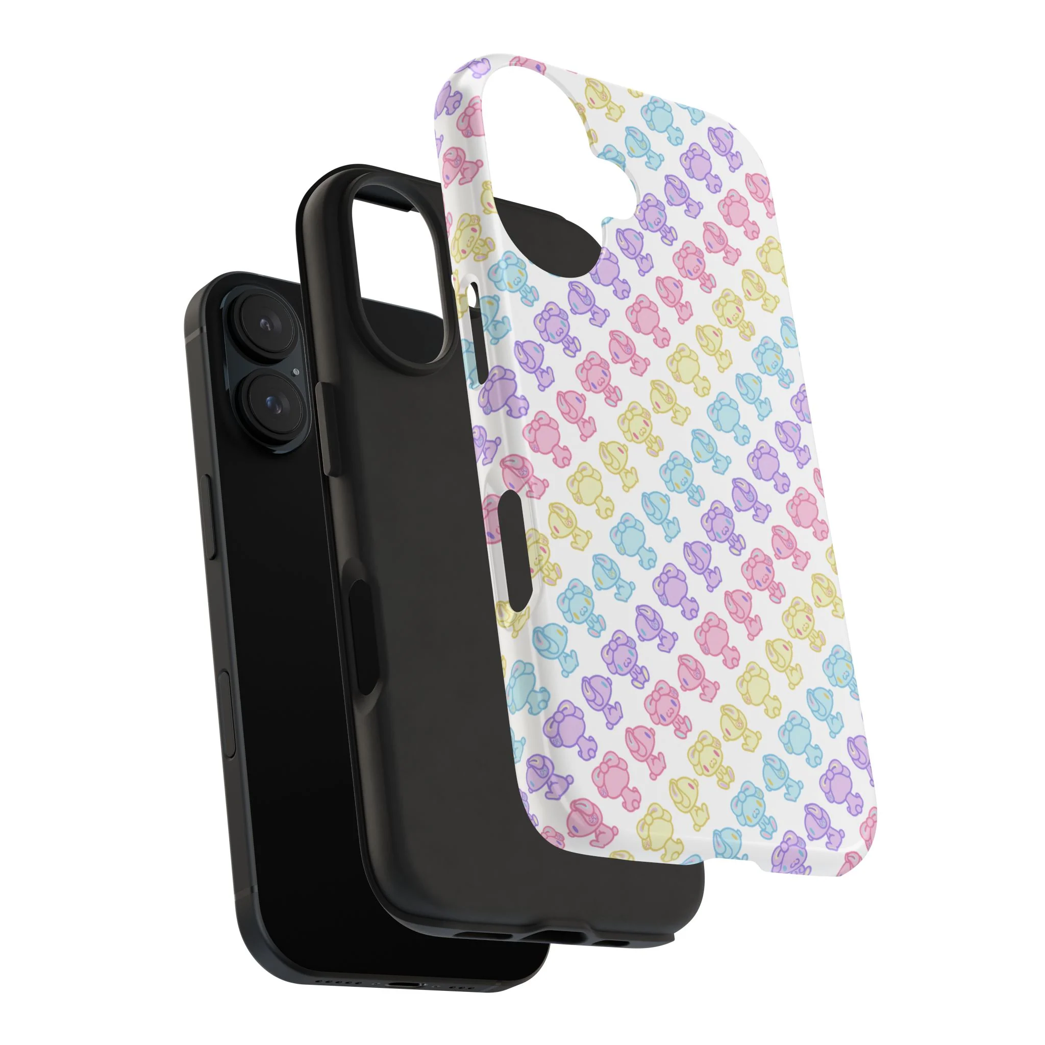 Rotating Pastel All Purpose Bunny - iPhone Case - Image 68