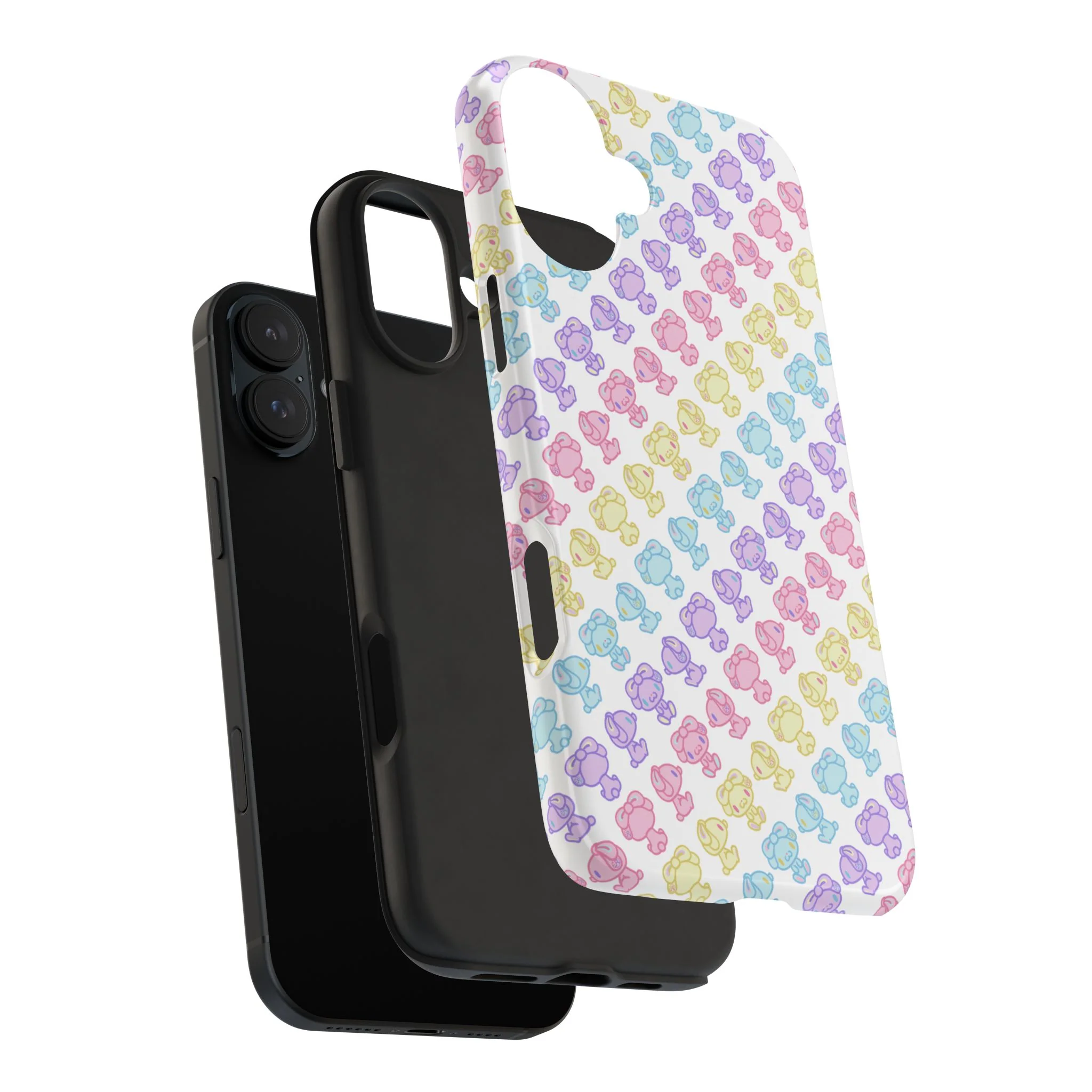 Rotating Pastel All Purpose Bunny - iPhone Case - Image 70