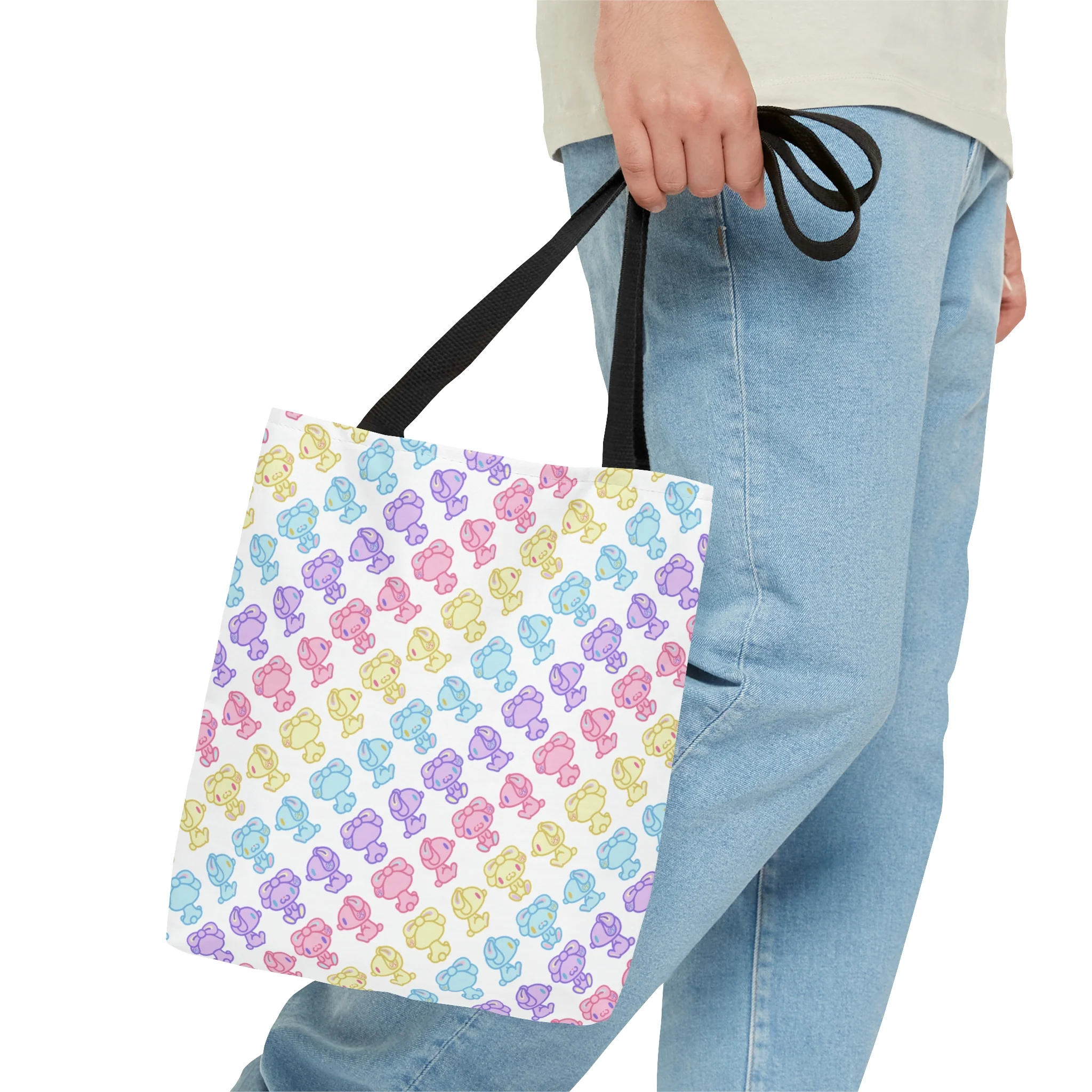 Rotating Pastel All Purpose Bunny Tote Bag - Image 11