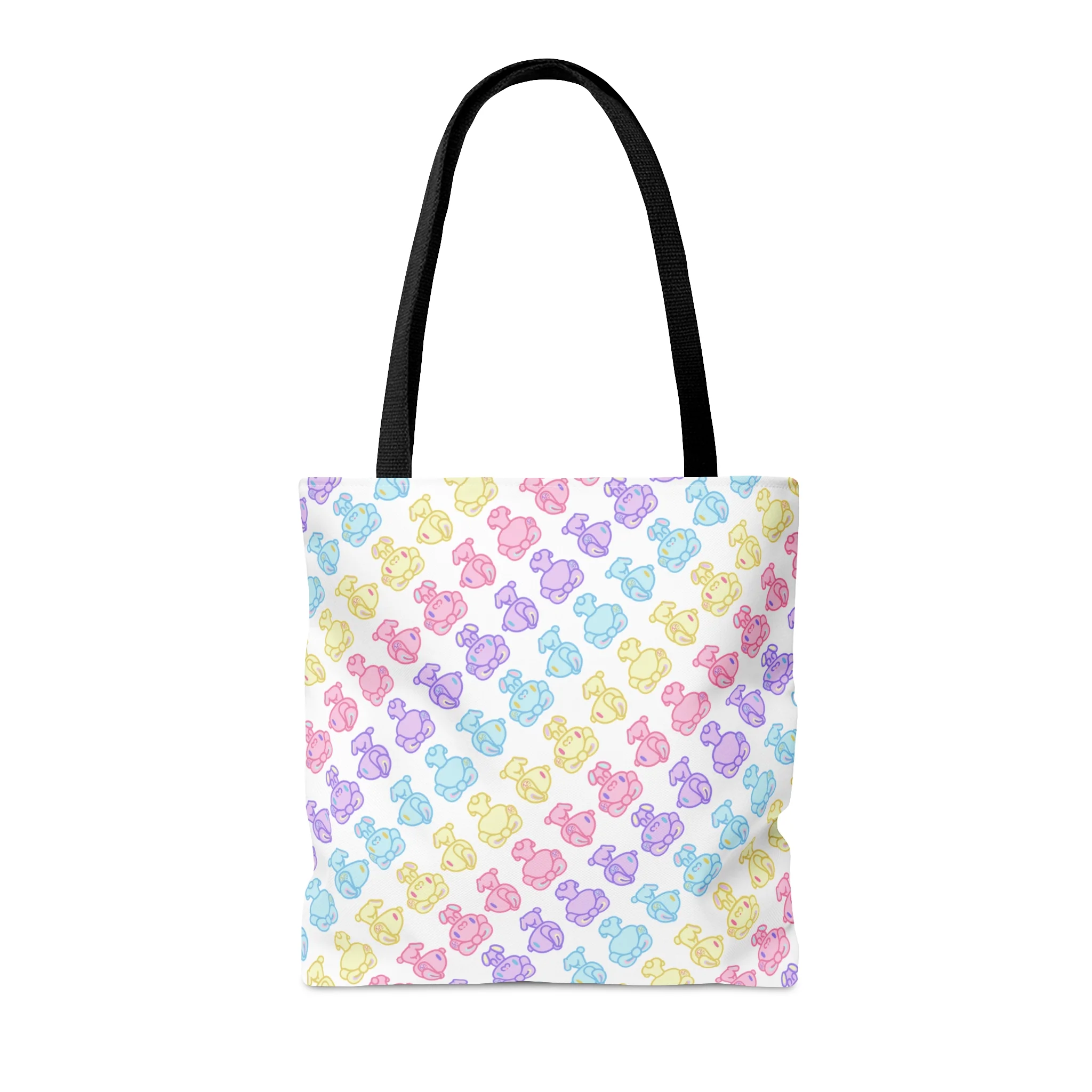Rotating Pastel All Purpose Bunny Tote Bag - Image 4