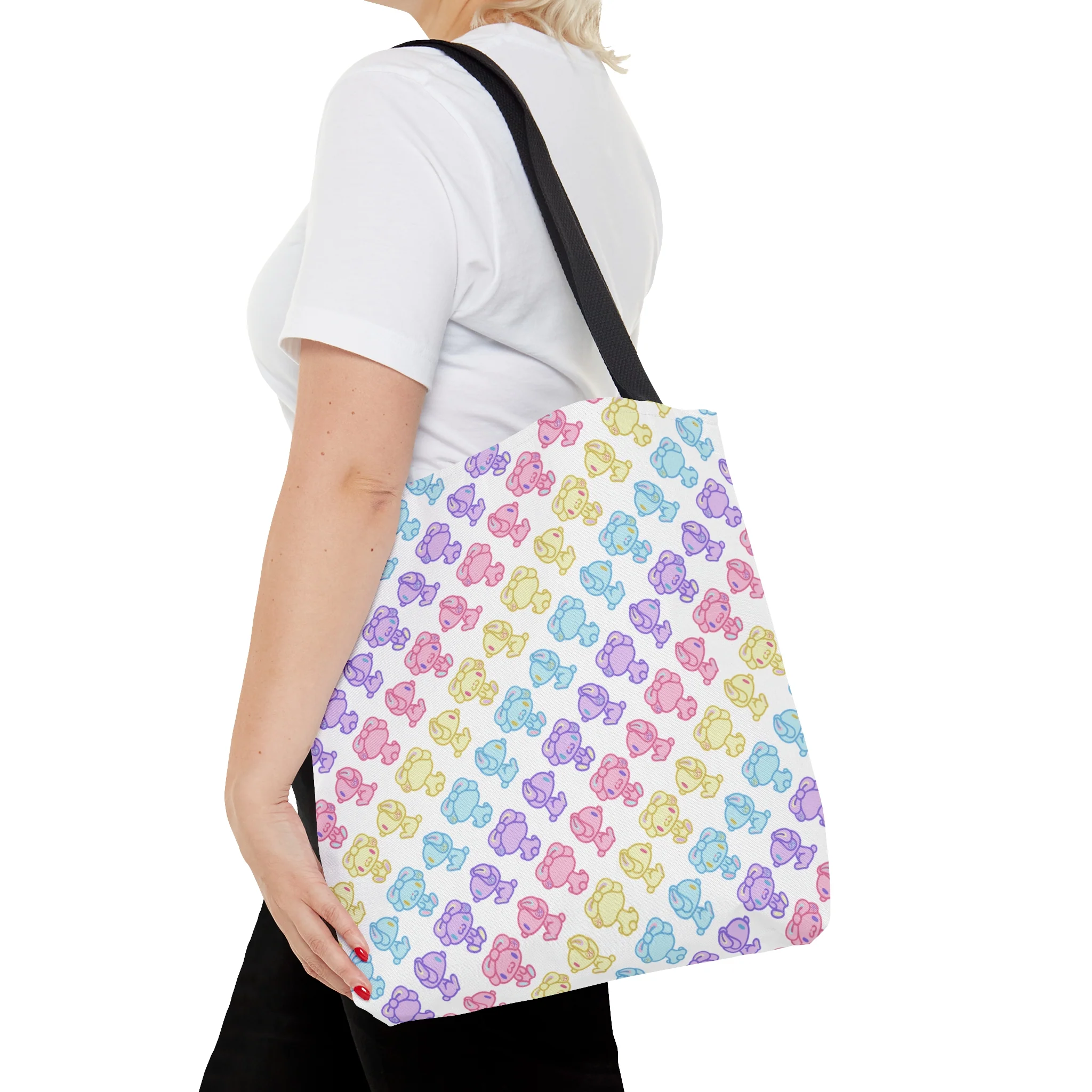 Rotating Pastel All Purpose Bunny Tote Bag - Image 5