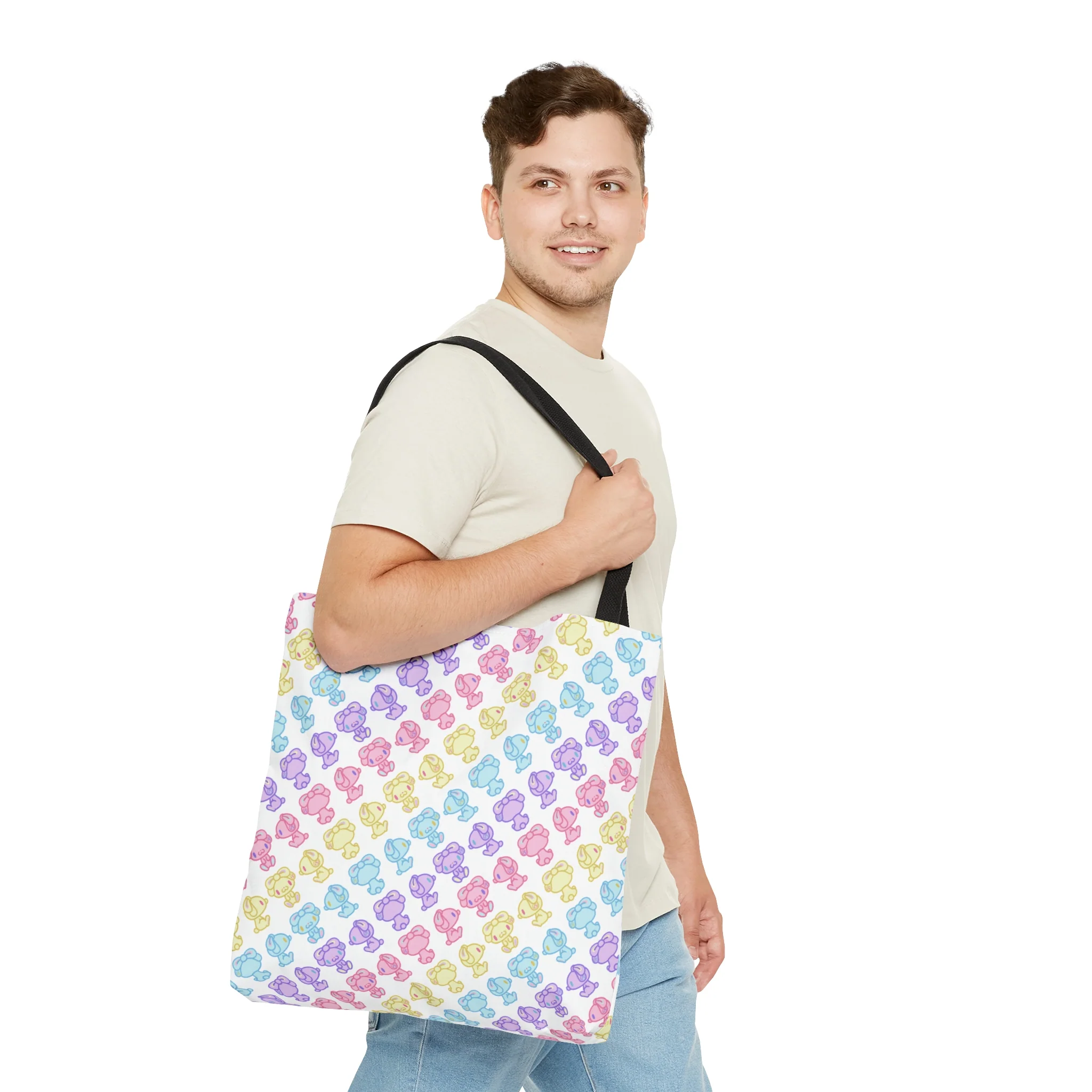 Rotating Pastel All Purpose Bunny Tote Bag - Image 7