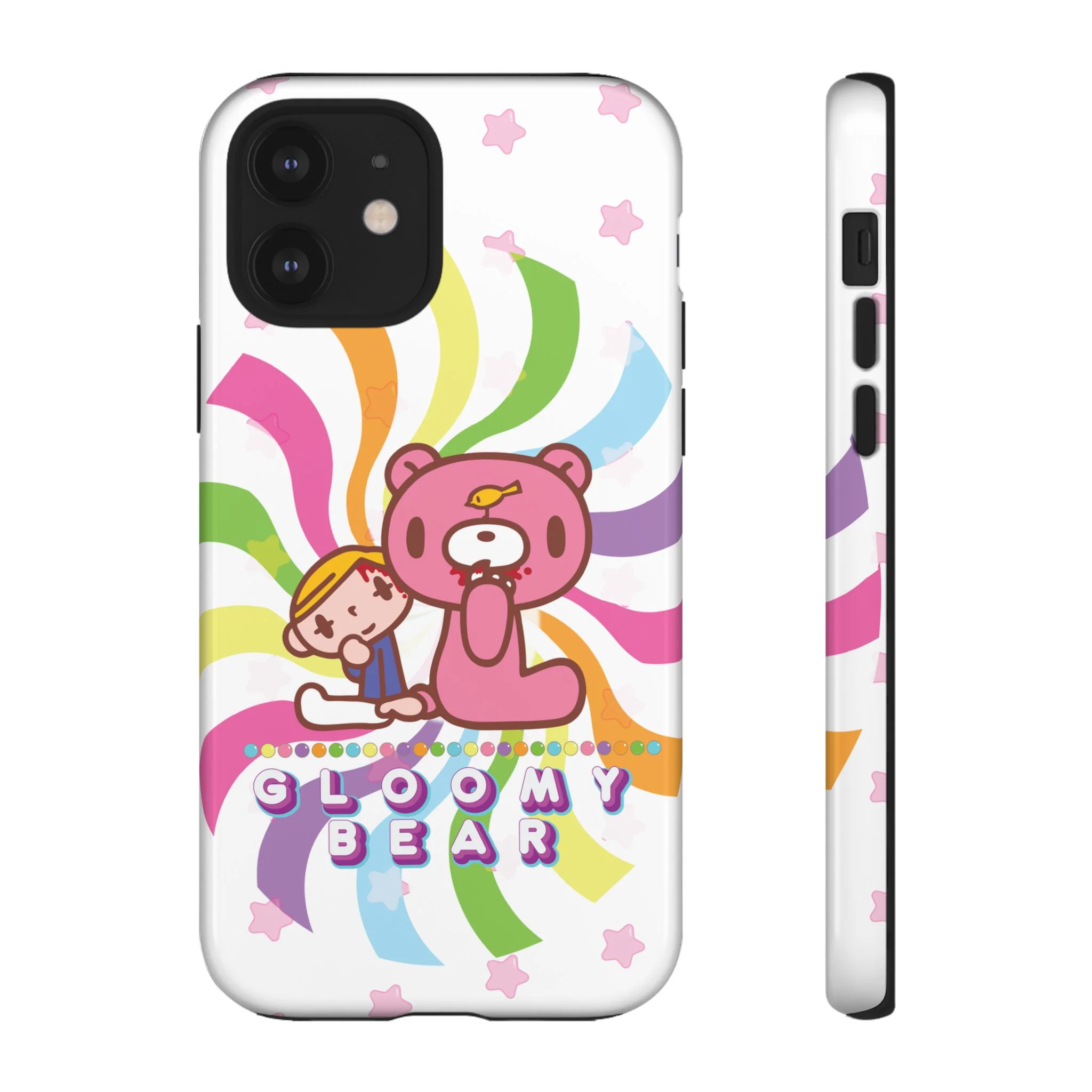 Swirly Rainbow Gloomy Bear - Tough Phone Case - Image 10