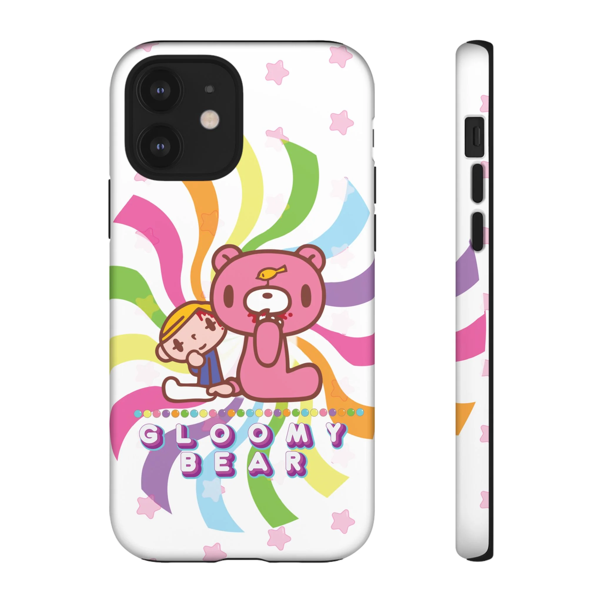 Swirly Rainbow Gloomy Bear - Tough Phone Case - Image 11