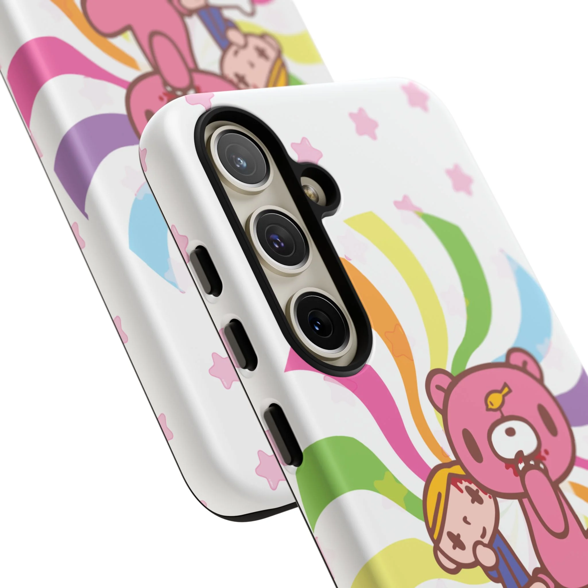 Swirly Rainbow Gloomy Bear - Tough Phone Case - Image 110
