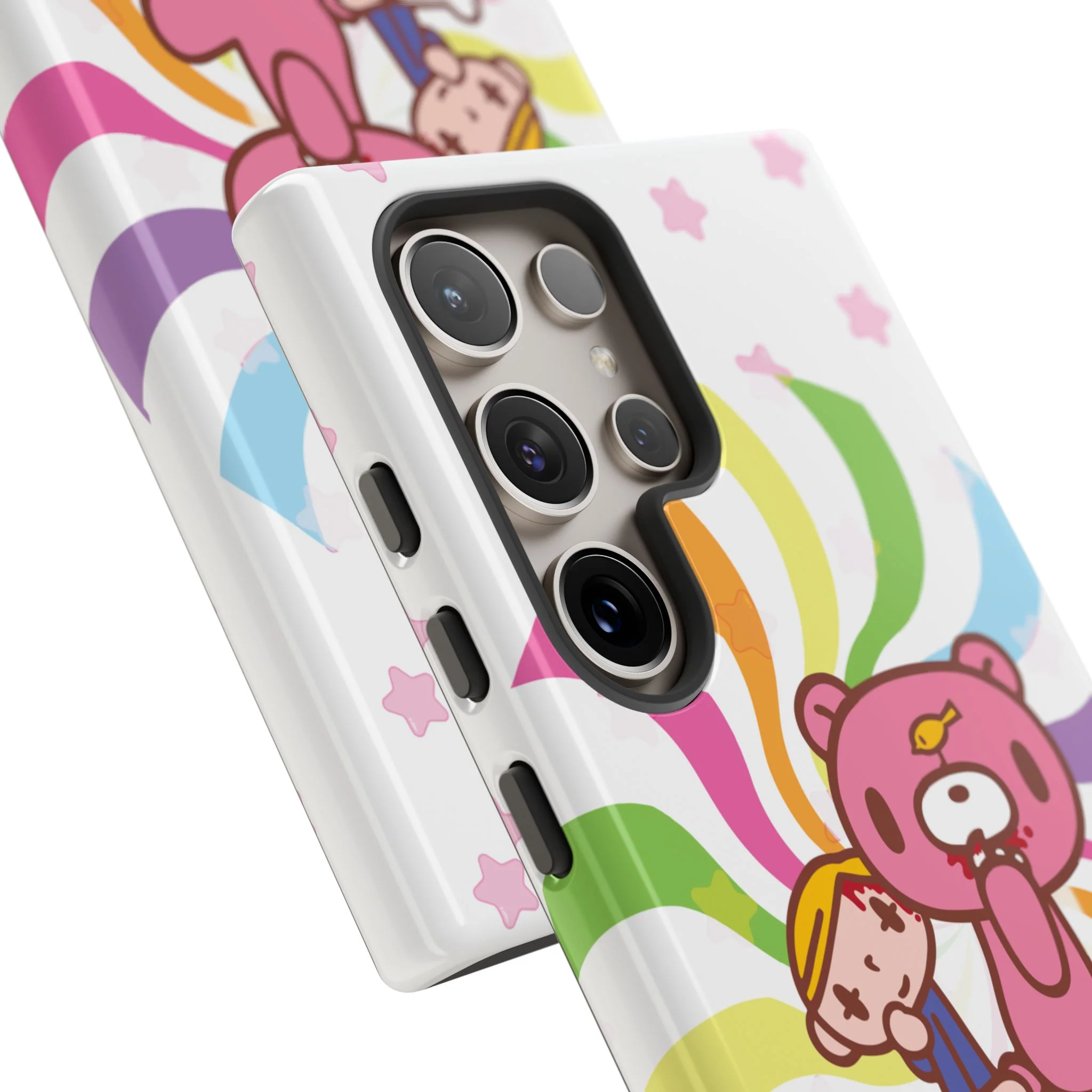Swirly Rainbow Gloomy Bear - Tough Phone Case - Image 111