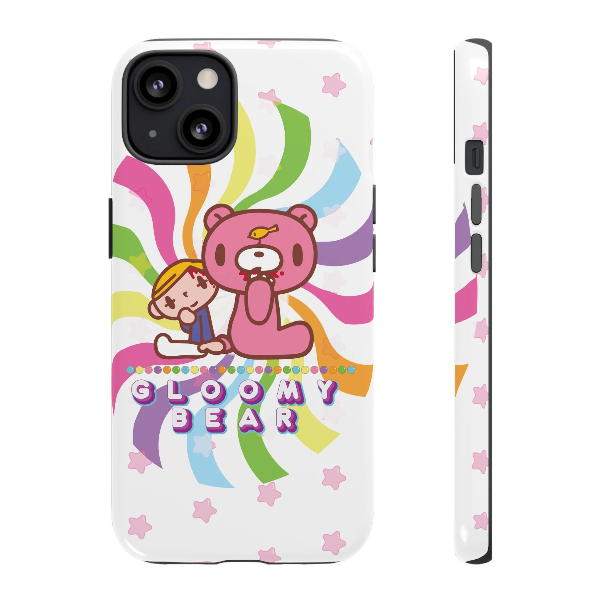 Swirly Rainbow Gloomy Bear - Tough Phone Case - Image 16