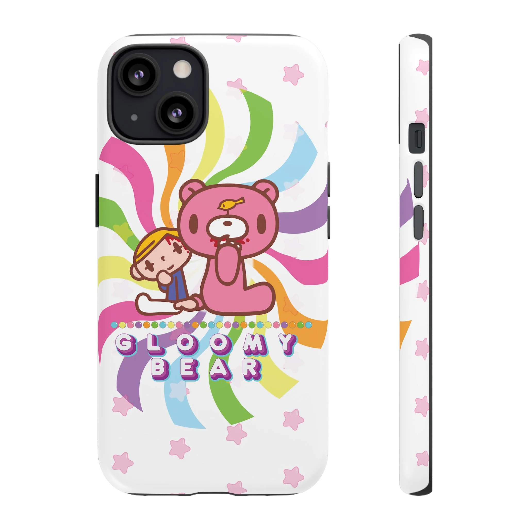 Swirly Rainbow Gloomy Bear - Tough Phone Case - Image 17