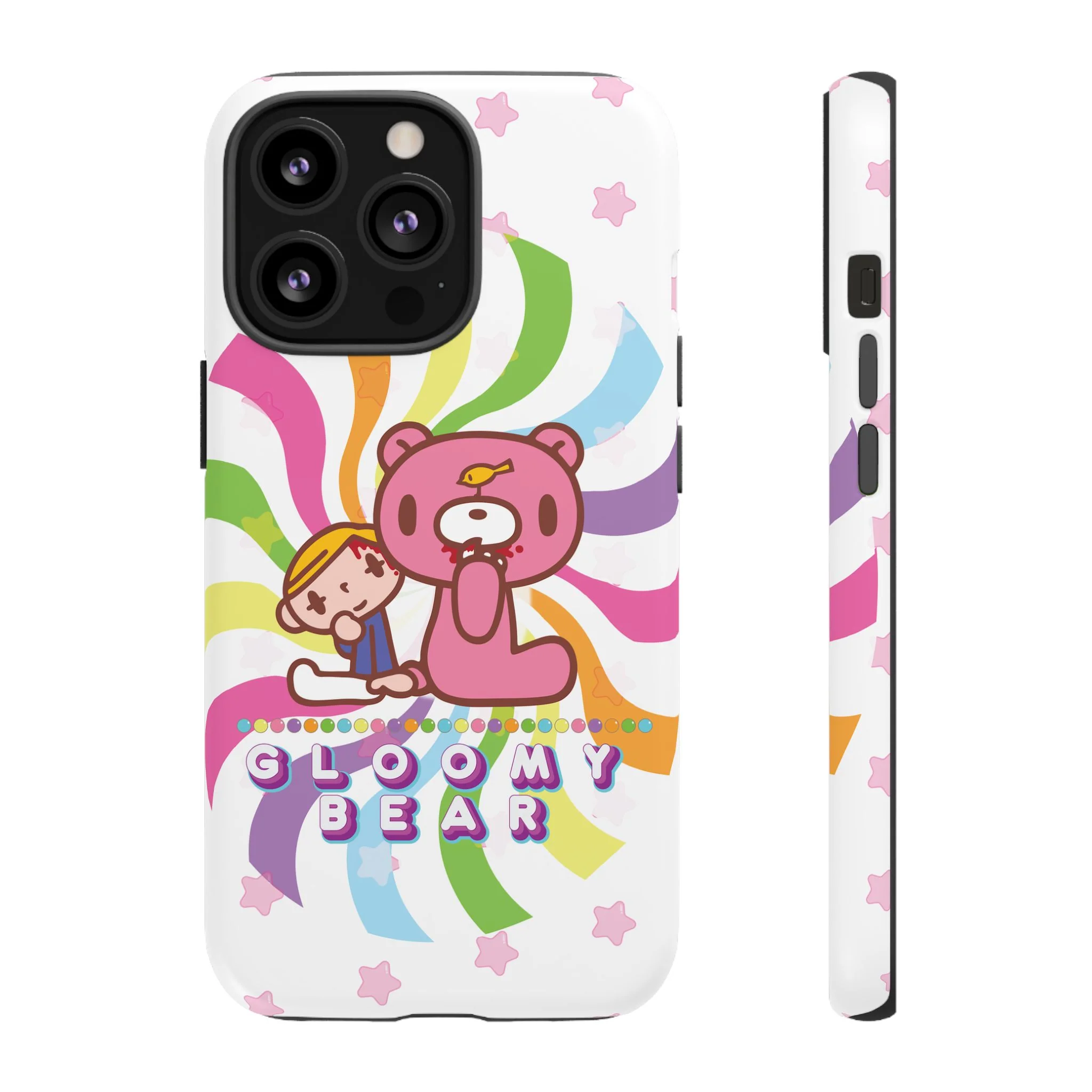 Swirly Rainbow Gloomy Bear - Tough Phone Case - Image 20