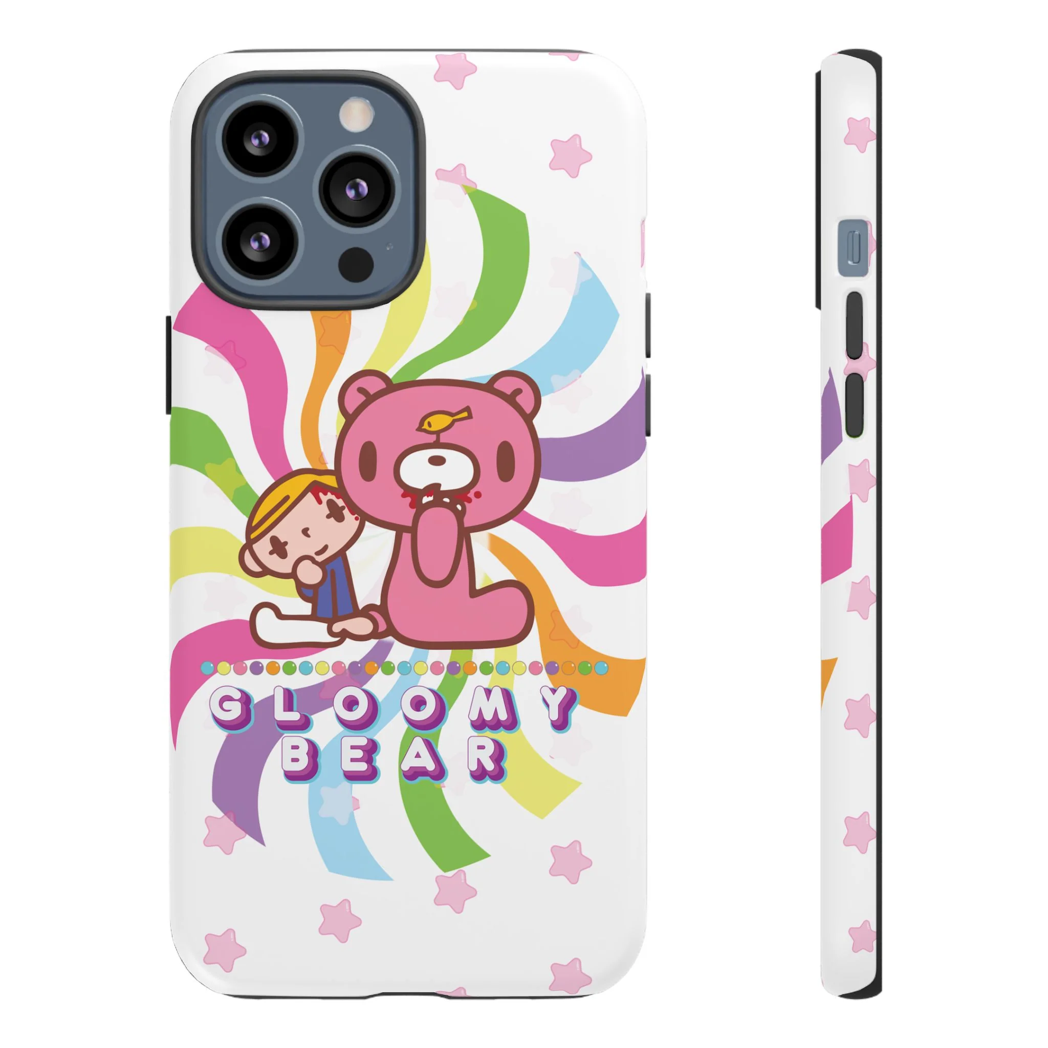 Swirly Rainbow Gloomy Bear - Tough Phone Case - Image 22