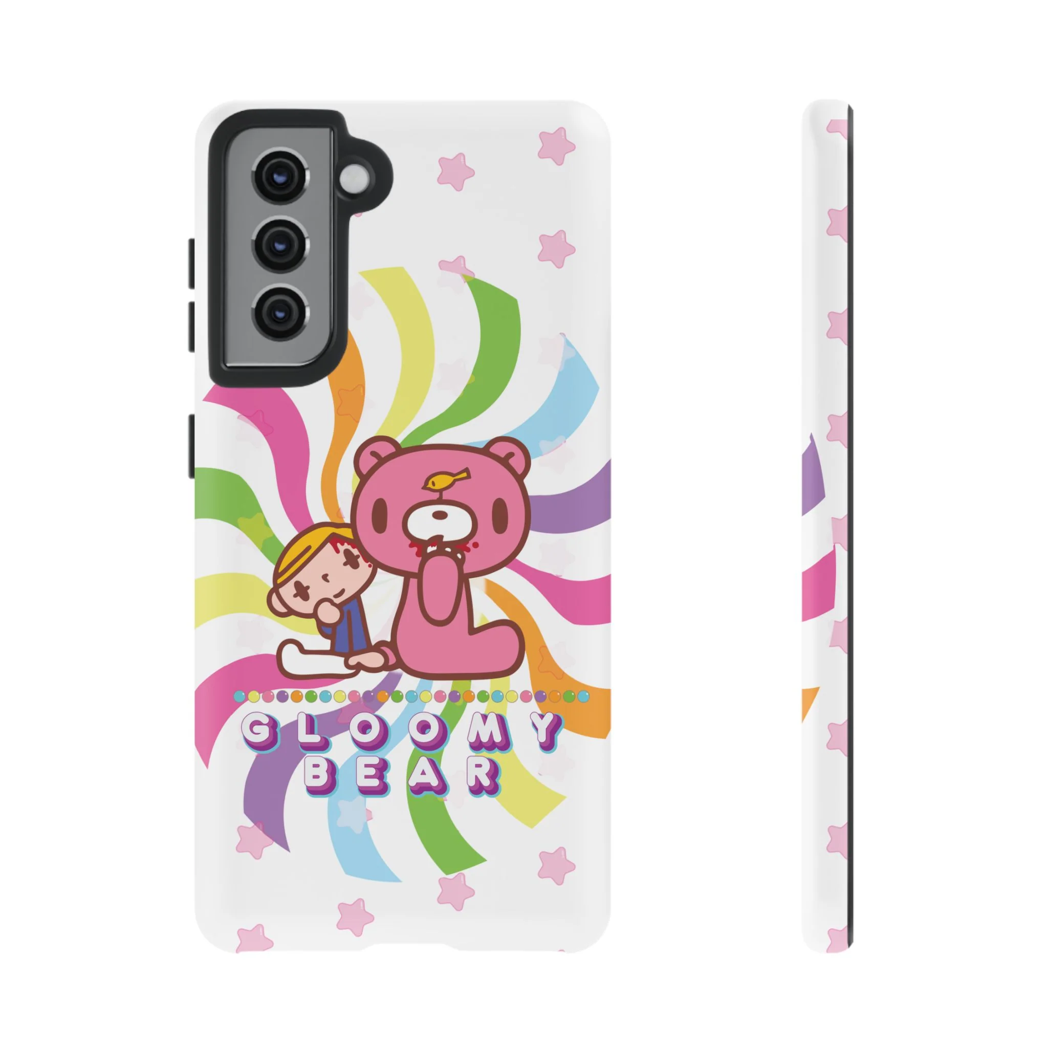 Swirly Rainbow Gloomy Bear - Tough Phone Case - Image 24