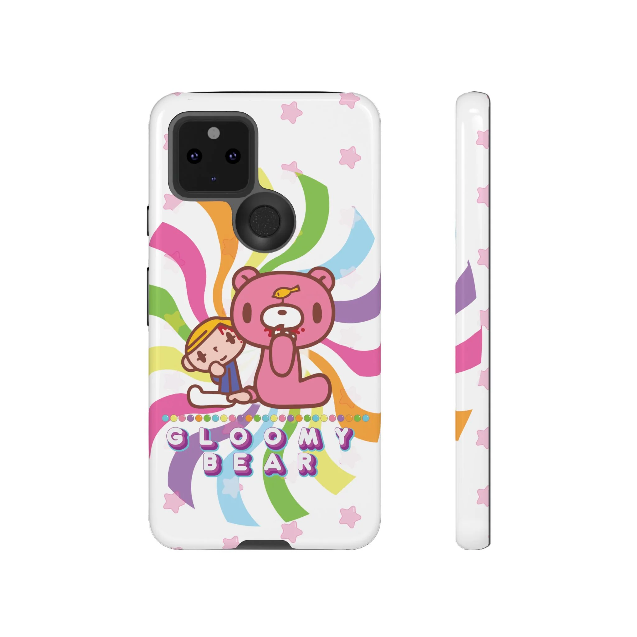Swirly Rainbow Gloomy Bear - Tough Phone Case - Image 25