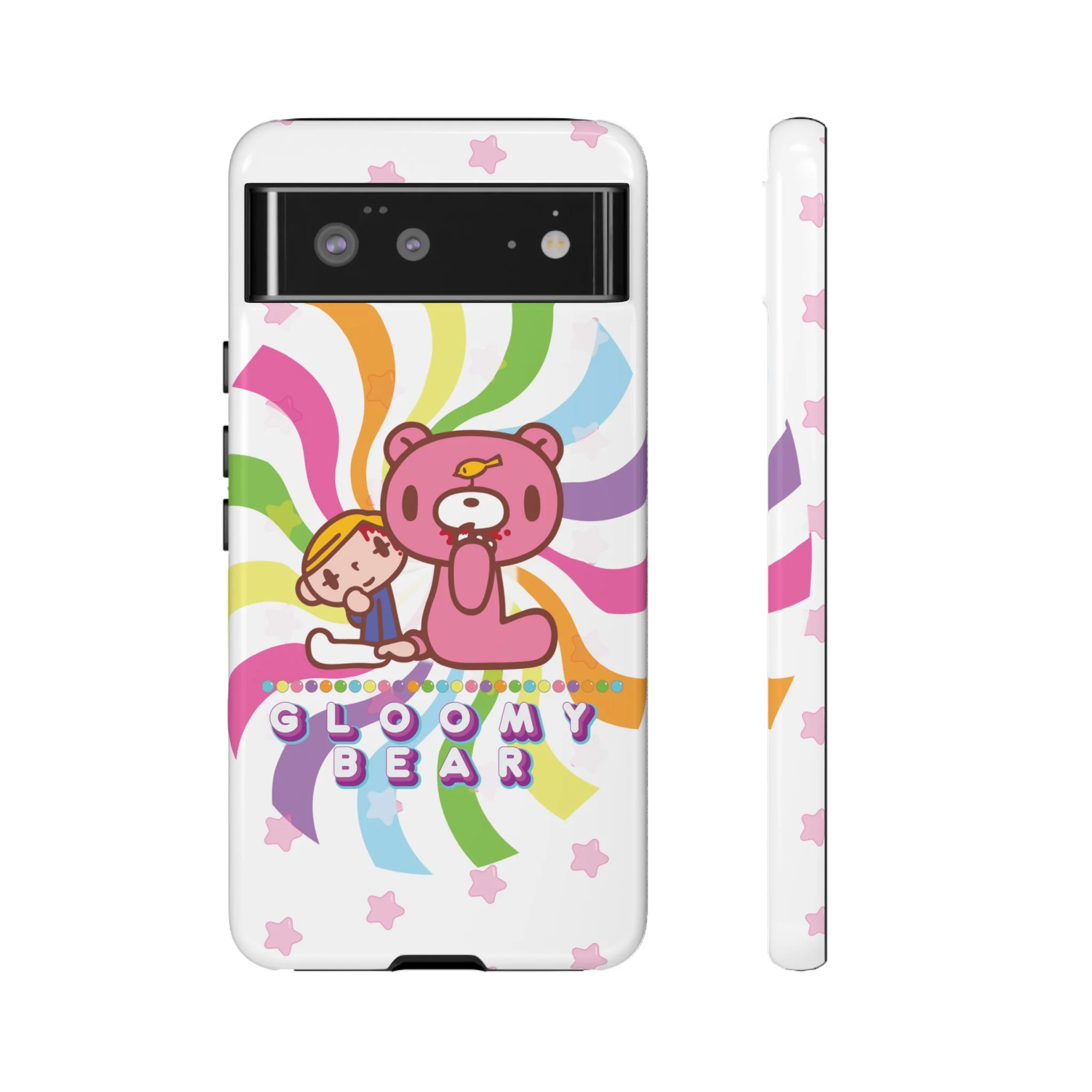 Swirly Rainbow Gloomy Bear - Tough Phone Case - Image 27