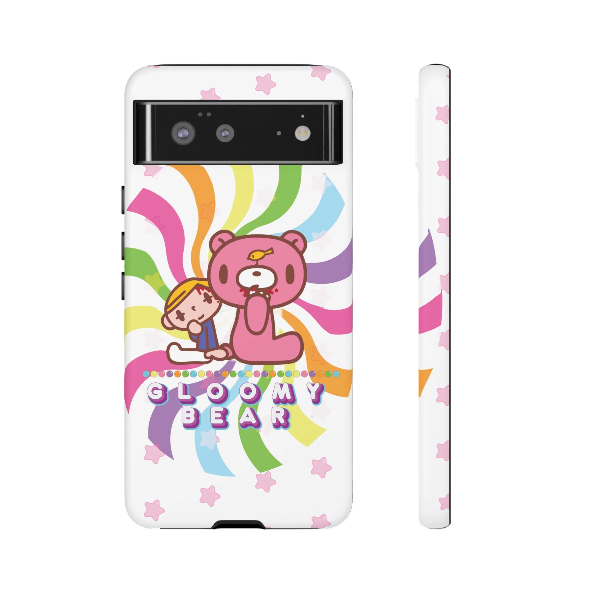 Swirly Rainbow Gloomy Bear - Tough Phone Case - Image 28