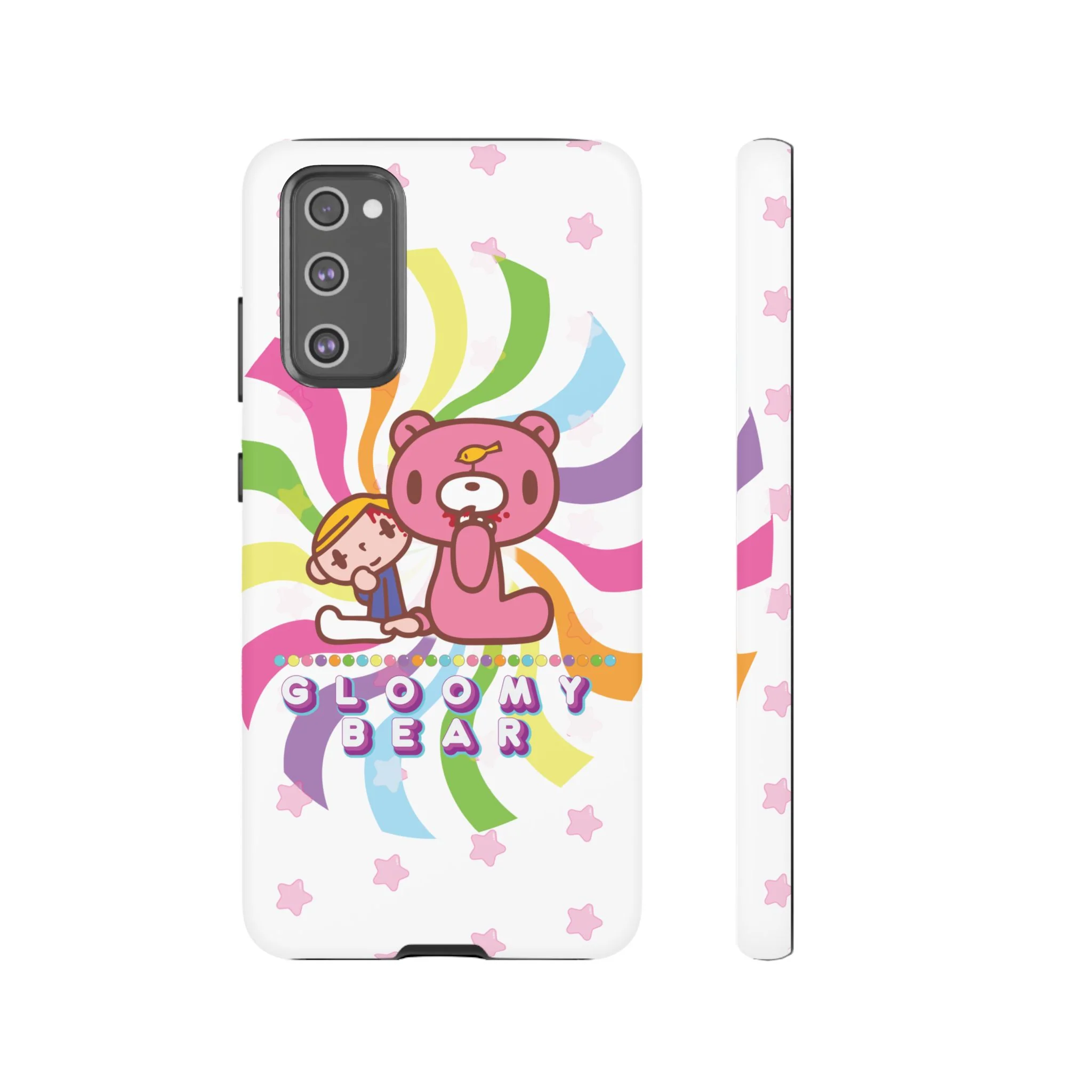 Swirly Rainbow Gloomy Bear - Tough Phone Case - Image 30