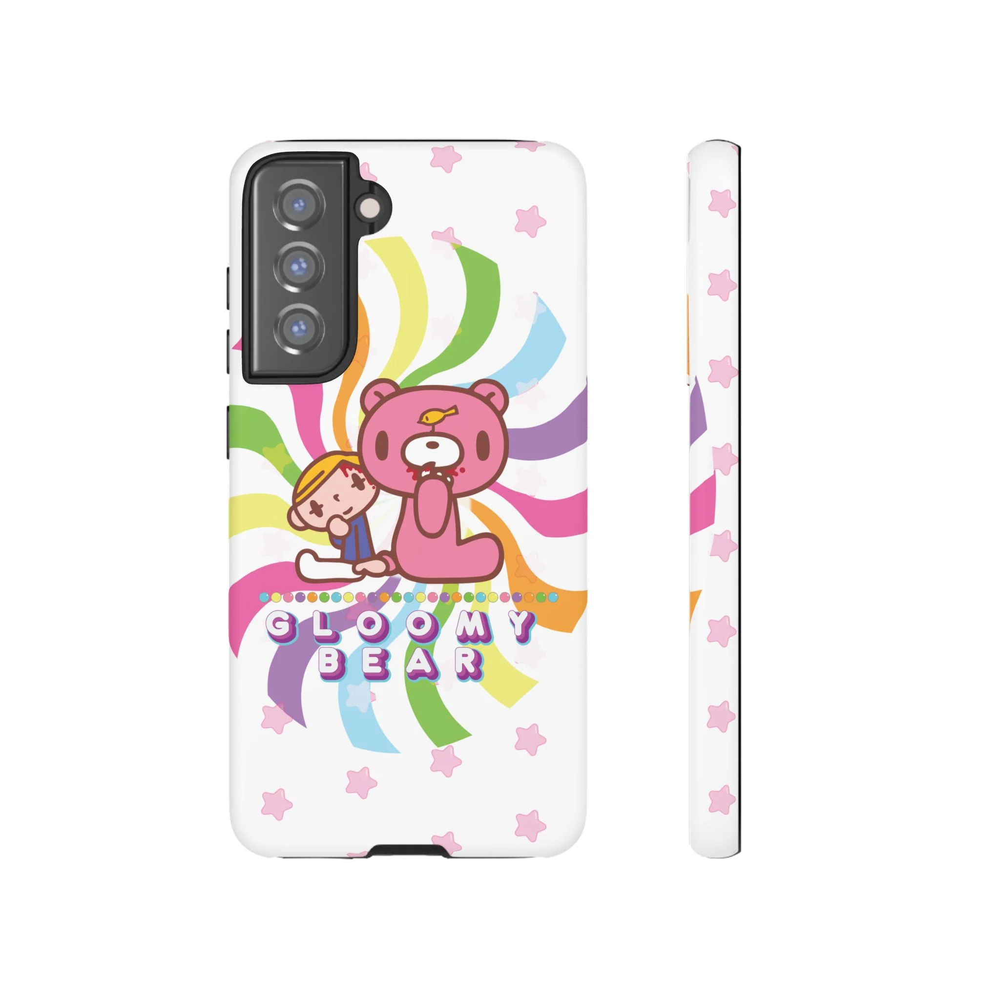 Swirly Rainbow Gloomy Bear - Tough Phone Case - Image 32