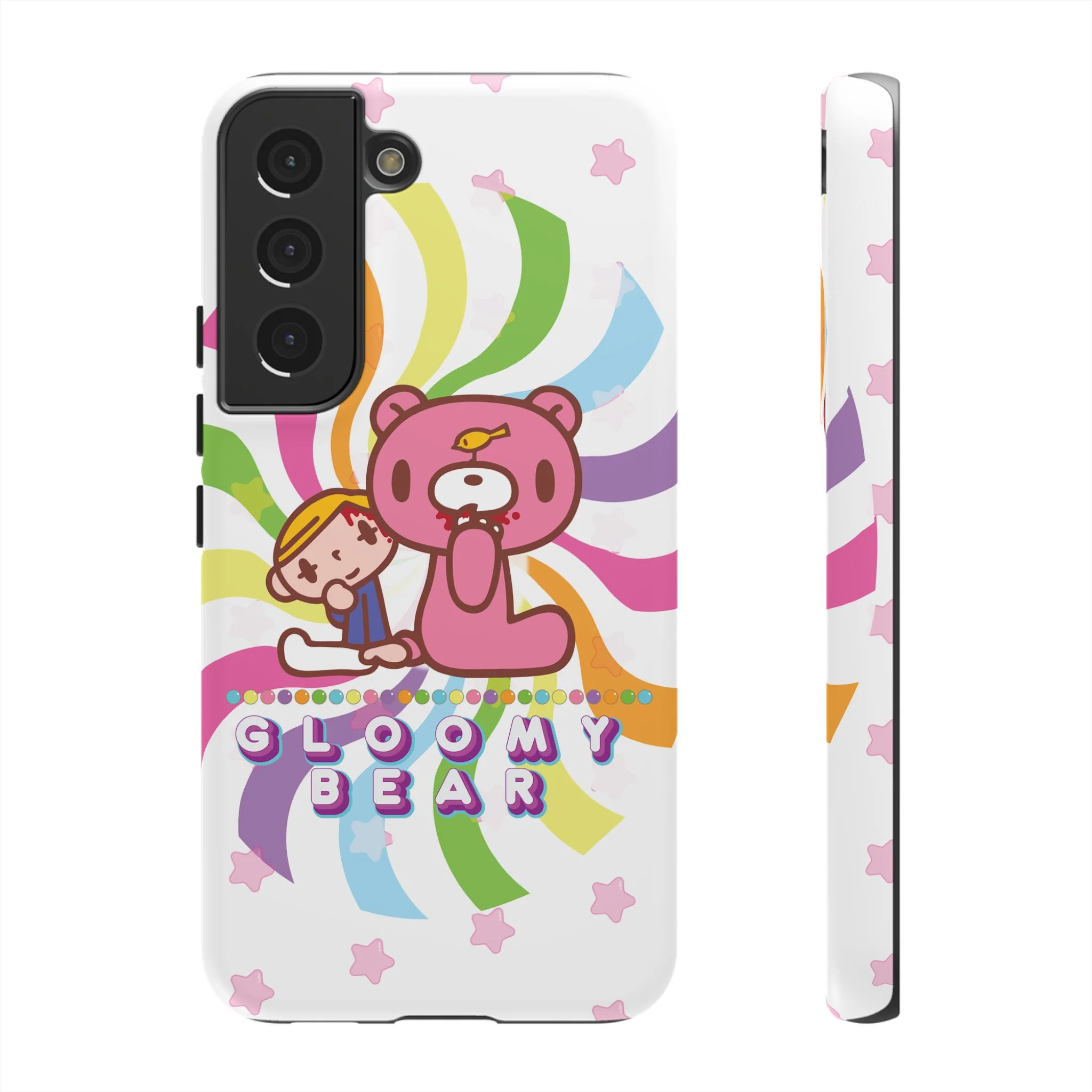 Swirly Rainbow Gloomy Bear - Tough Phone Case - Image 34