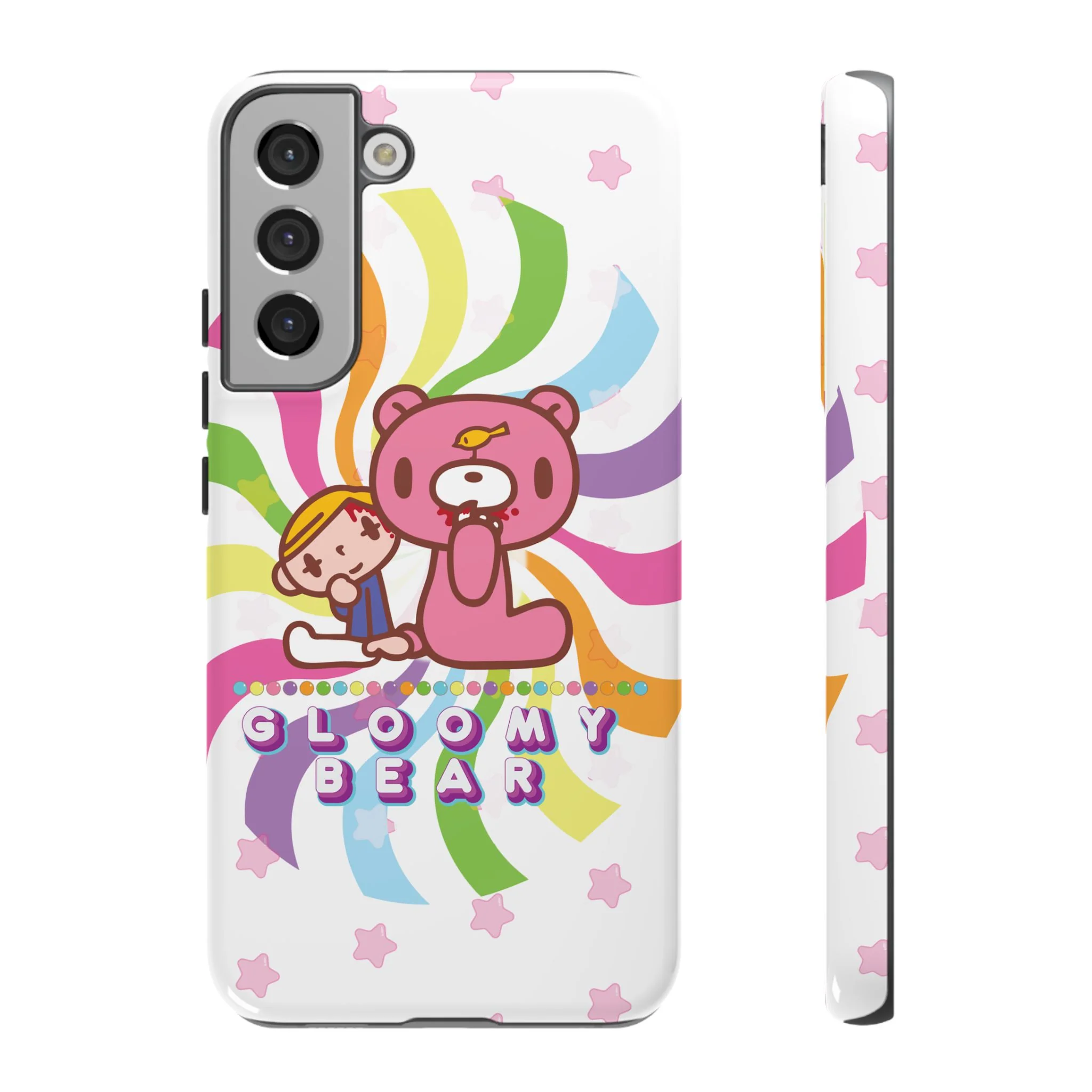 Swirly Rainbow Gloomy Bear - Tough Phone Case - Image 35