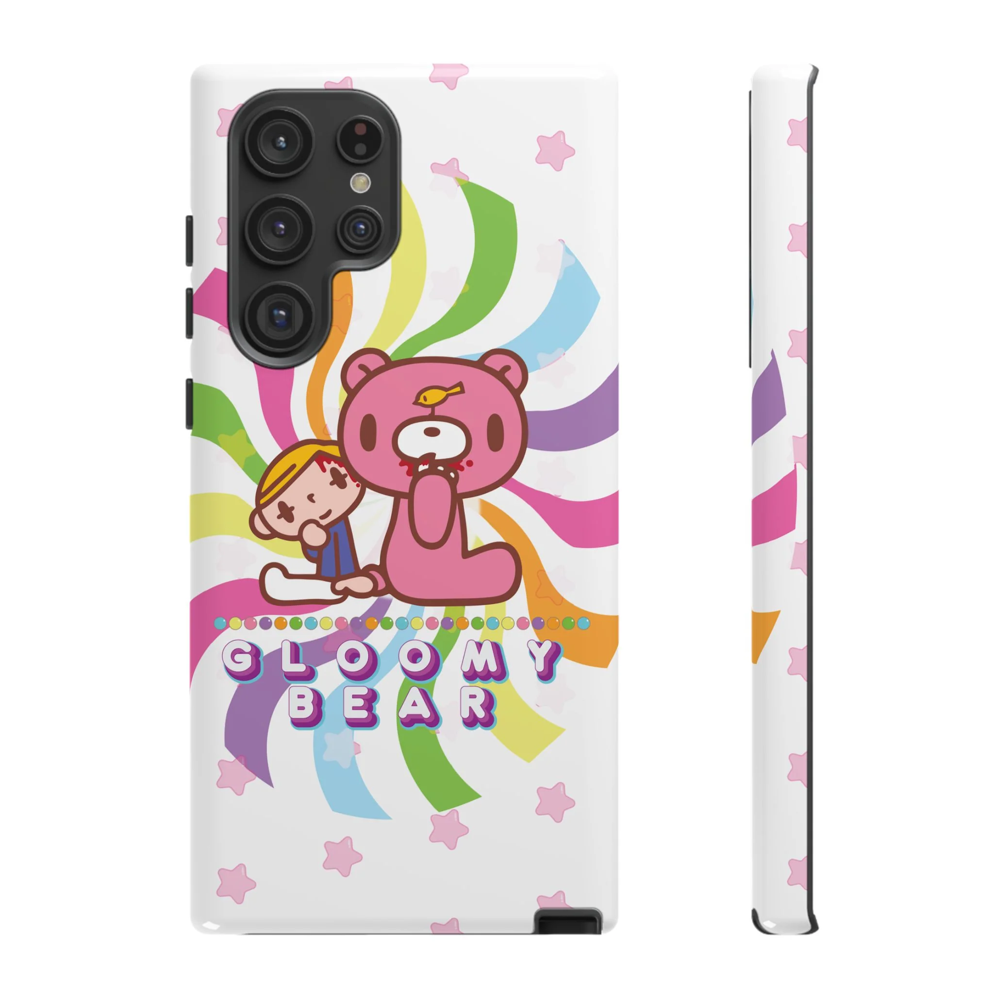 Swirly Rainbow Gloomy Bear - Tough Phone Case - Image 37