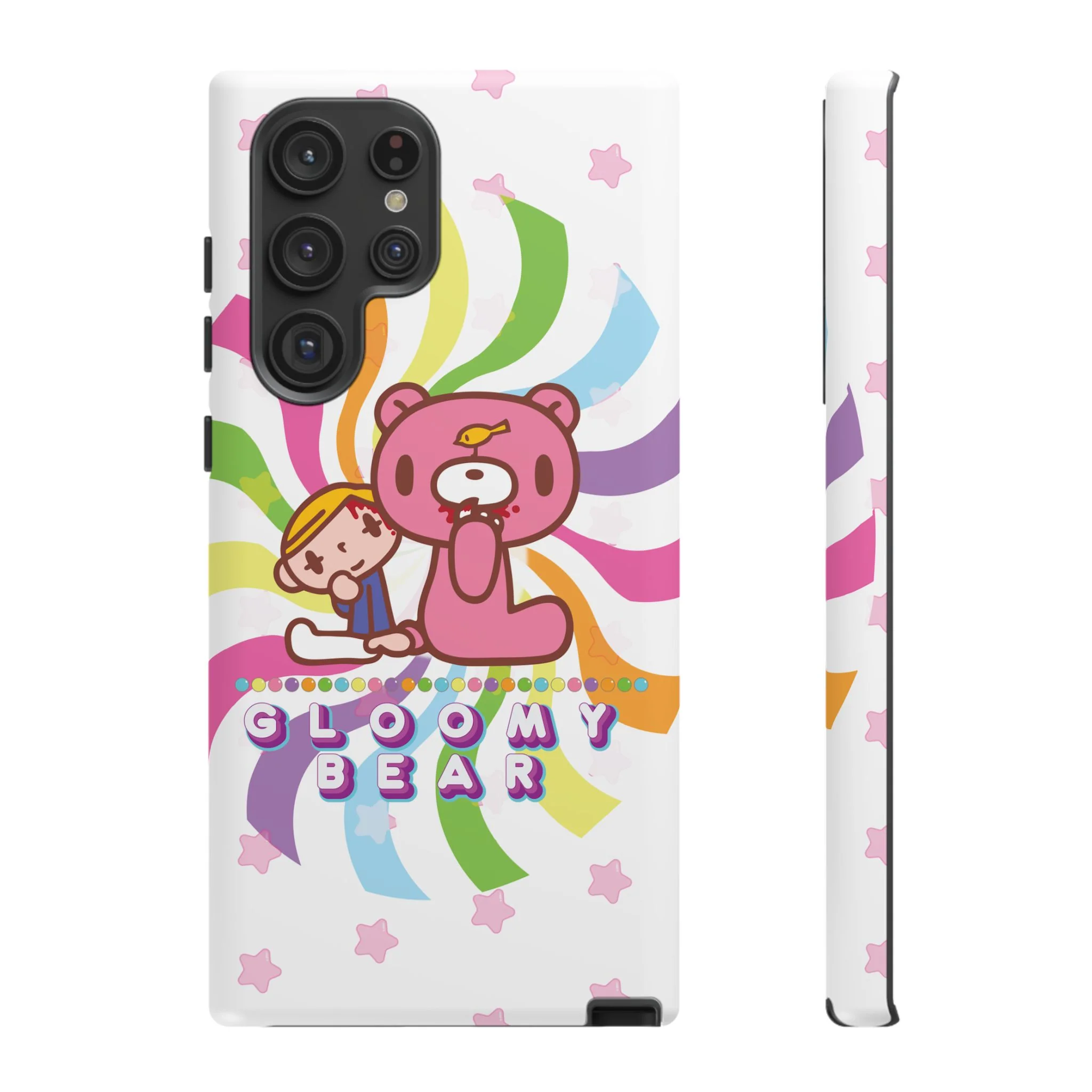 Swirly Rainbow Gloomy Bear - Tough Phone Case - Image 38