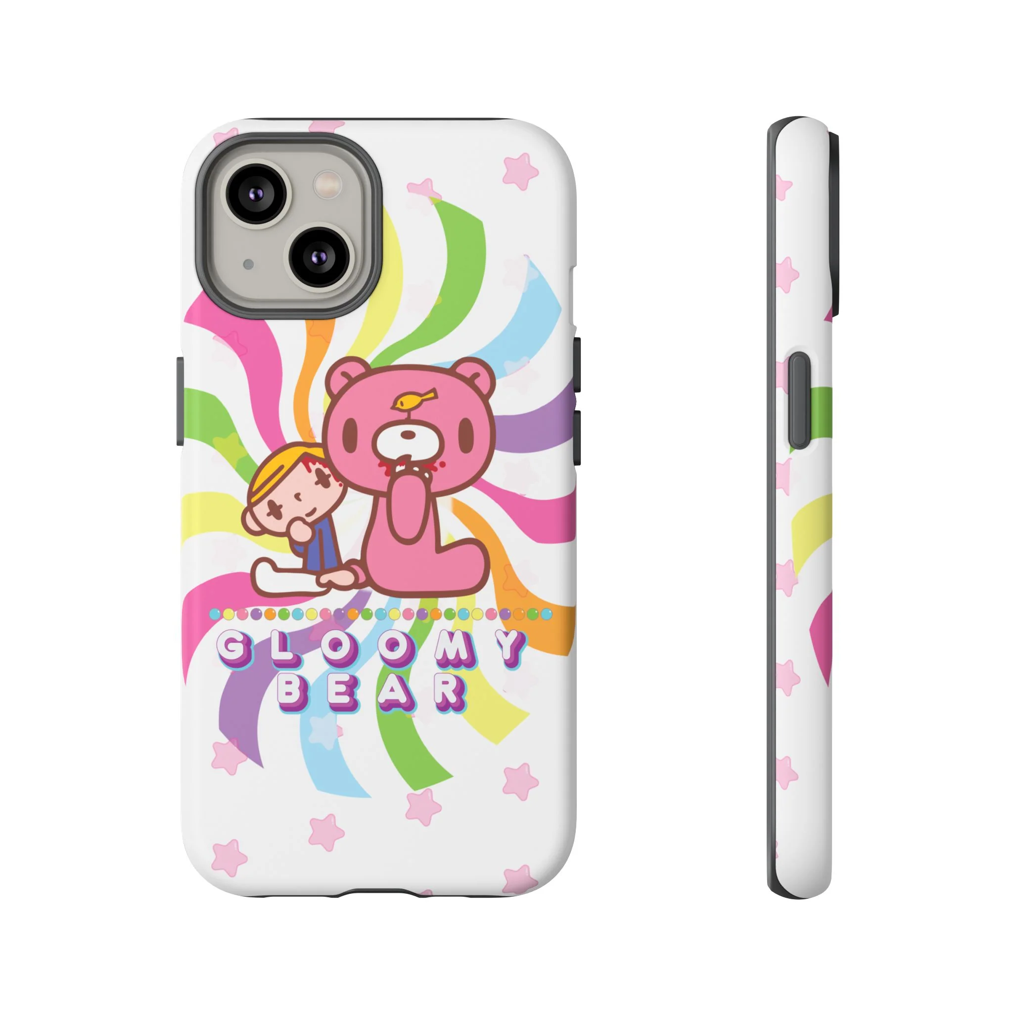 Swirly Rainbow Gloomy Bear - Tough Phone Case - Image 40
