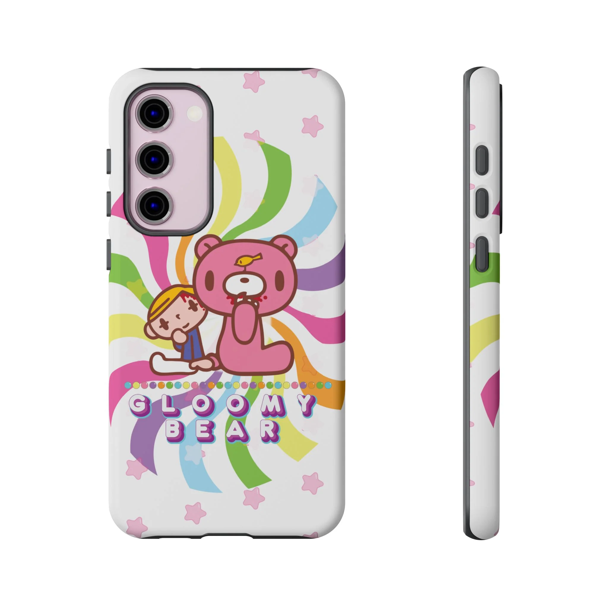 Swirly Rainbow Gloomy Bear - Tough Phone Case - Image 50