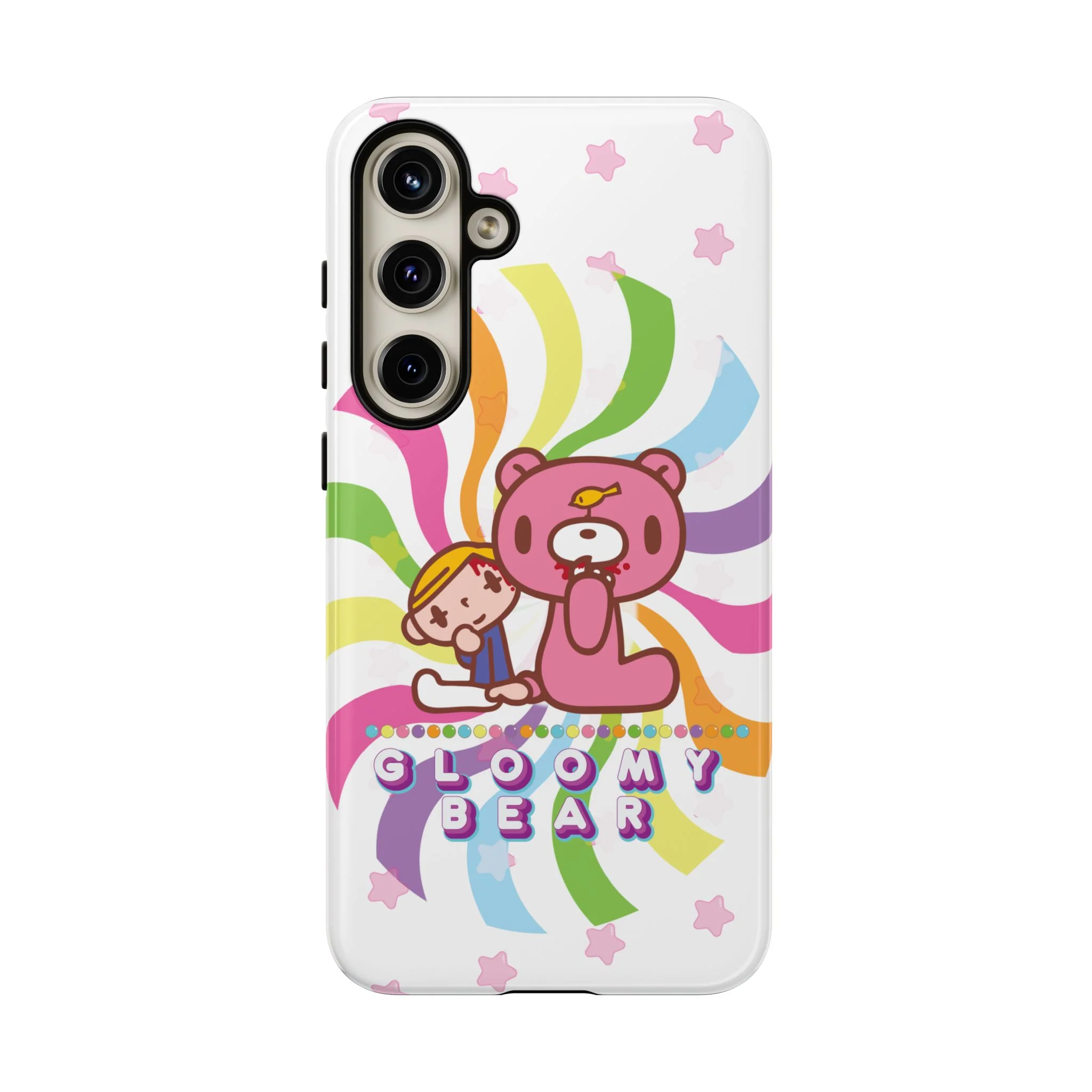 Swirly Rainbow Gloomy Bear - Tough Phone Case - Image 67