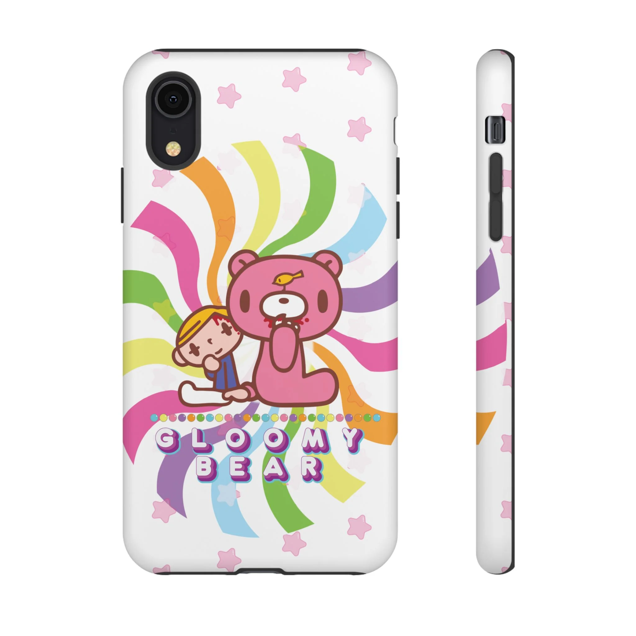 Swirly Rainbow Gloomy Bear - Tough Phone Case - Image 74