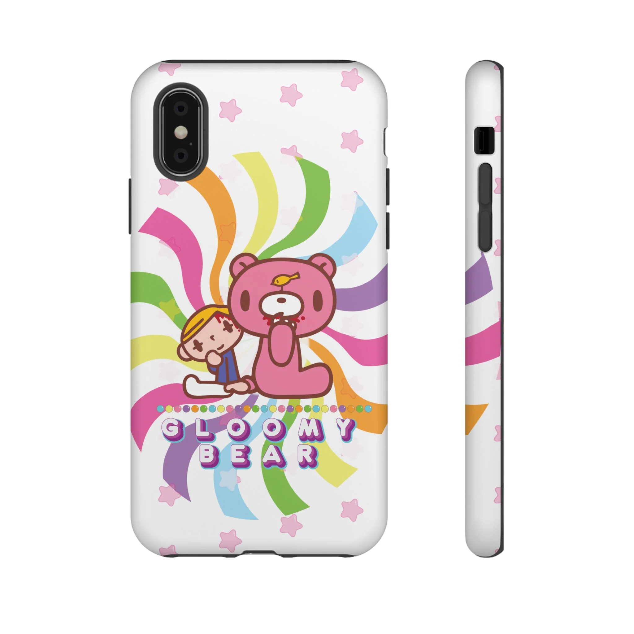 Swirly Rainbow Gloomy Bear - Tough Phone Case - Image 76