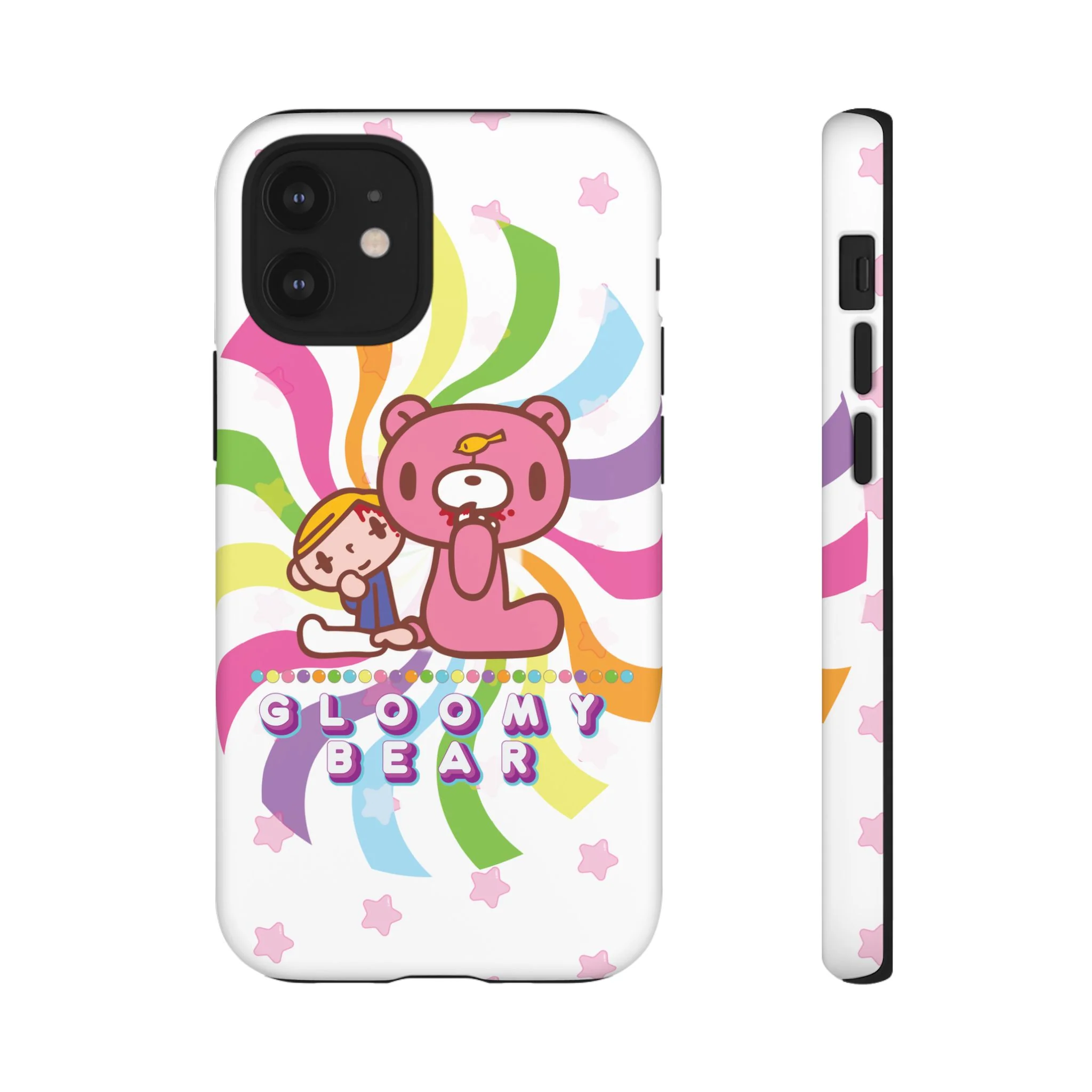 Swirly Rainbow Gloomy Bear - Tough Phone Case - Image 9