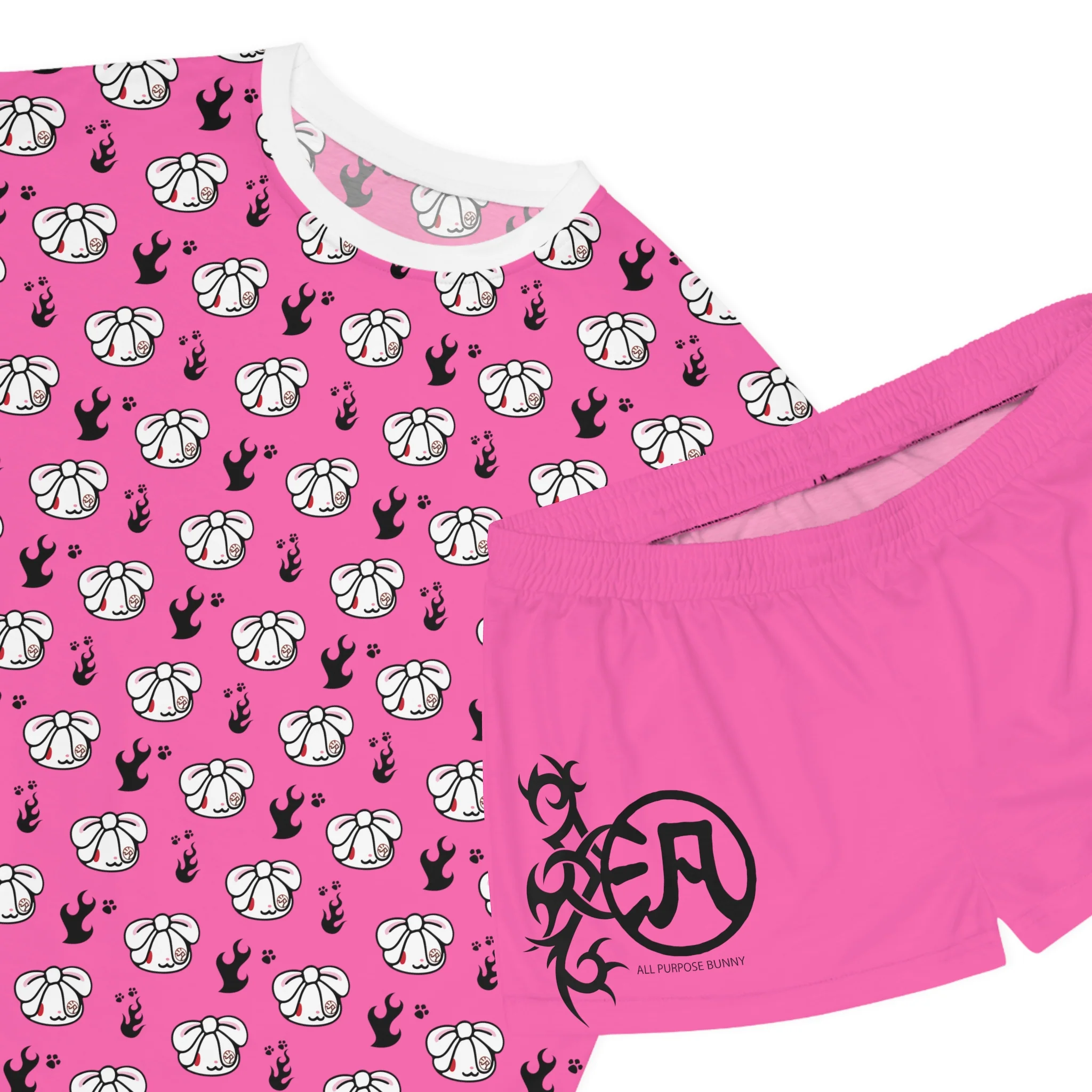 All Purpose Bunny Y2K [PINK] - Women's AOP Pajama Set - Image 10