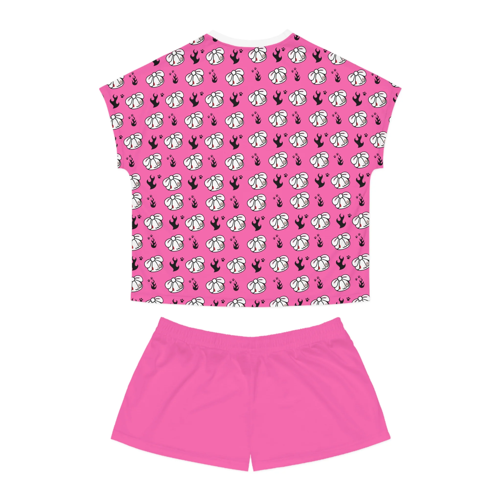 All Purpose Bunny Y2K [PINK] - Women's AOP Pajama Set - Image 12