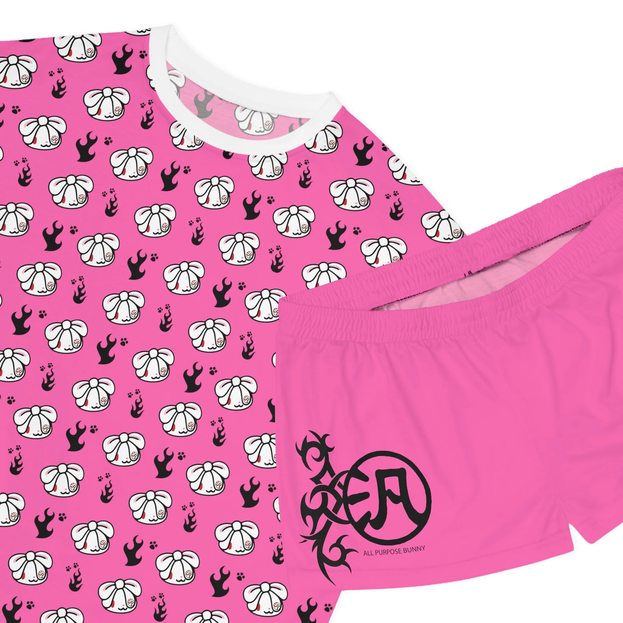 All Purpose Bunny Y2K [PINK] - Women's AOP Pajama Set - Image 16