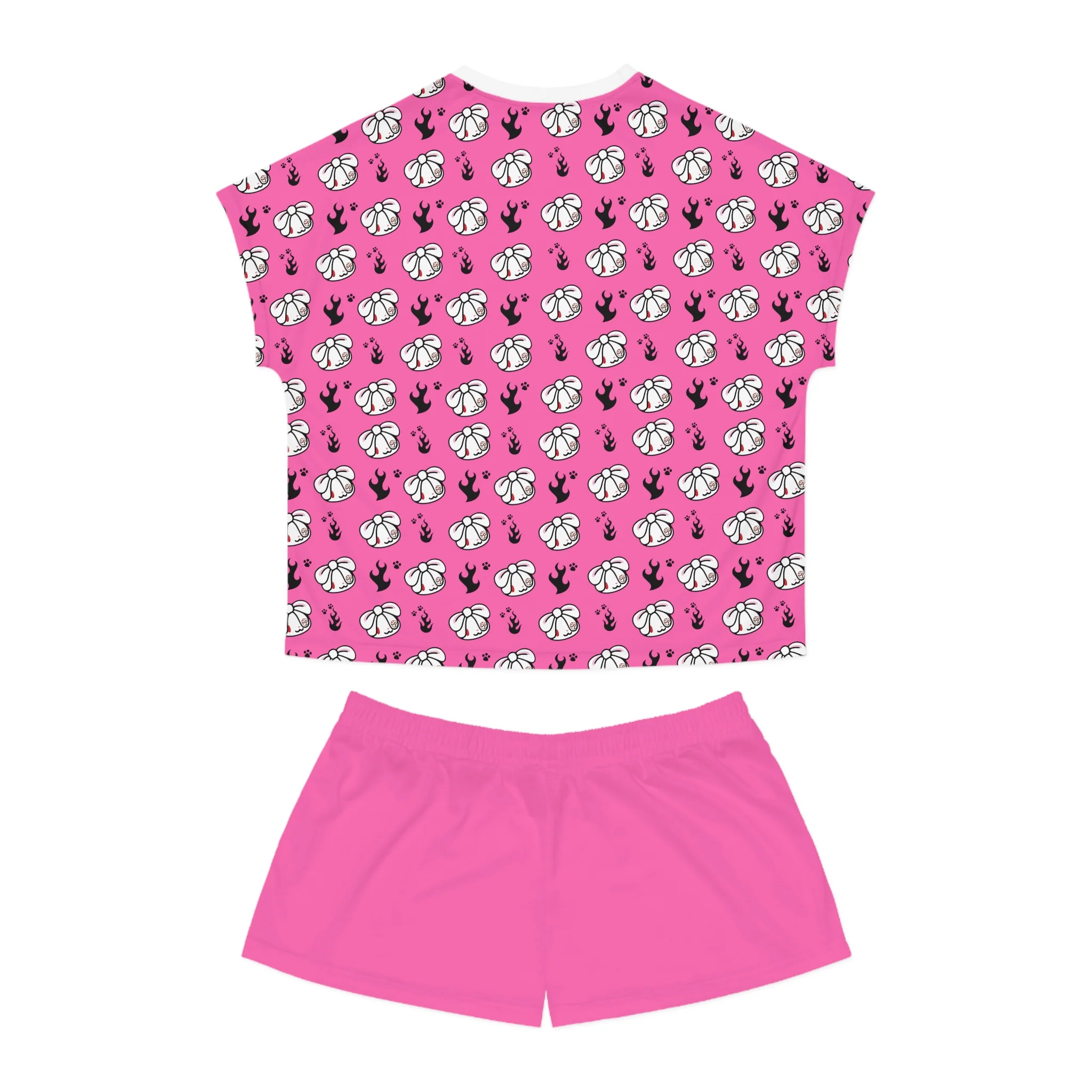 All Purpose Bunny Y2K [PINK] - Women's AOP Pajama Set - Image 9